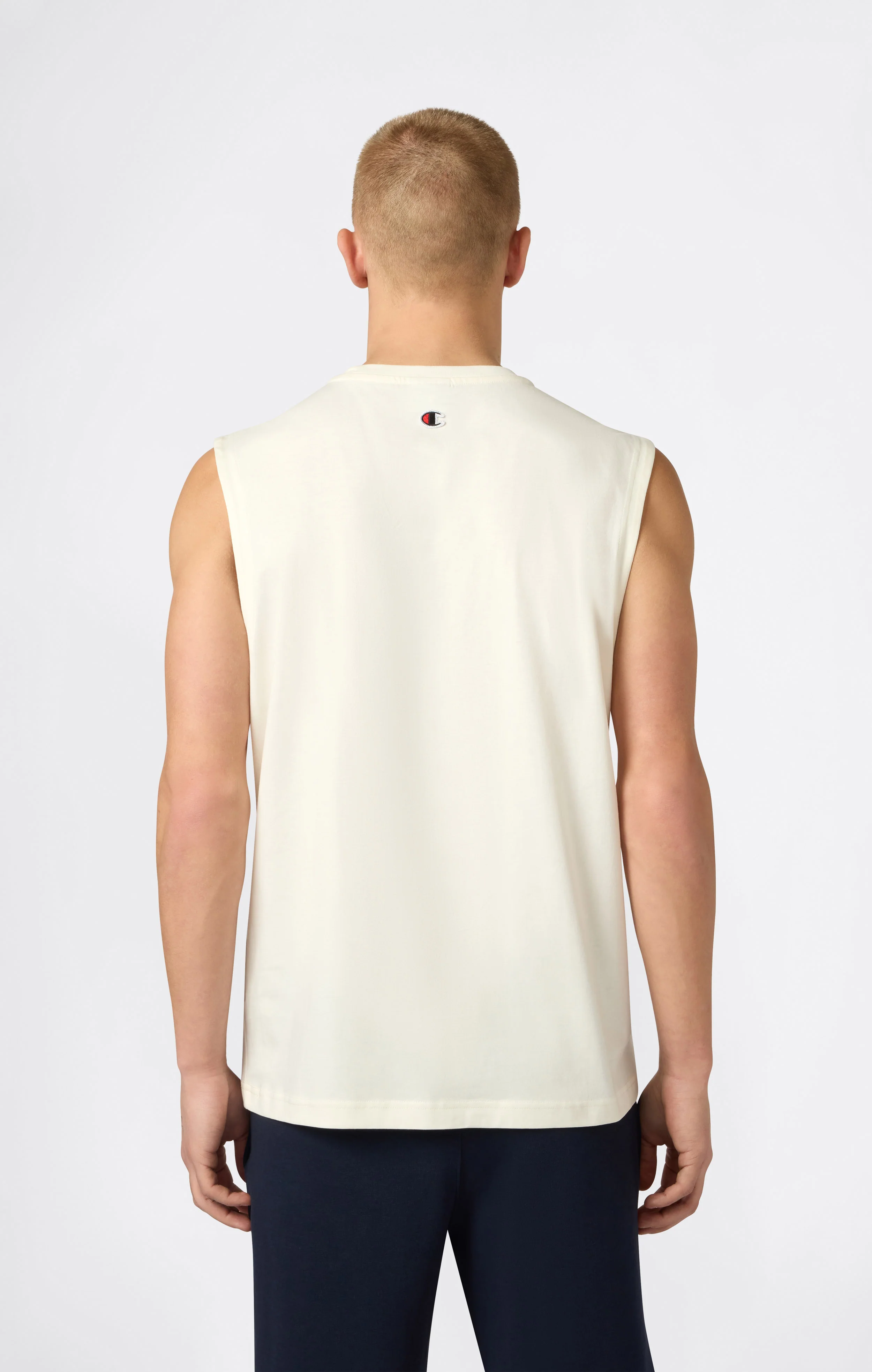 Men’s Tank Top with Maxi Embroidery Logo Icons - Image 4