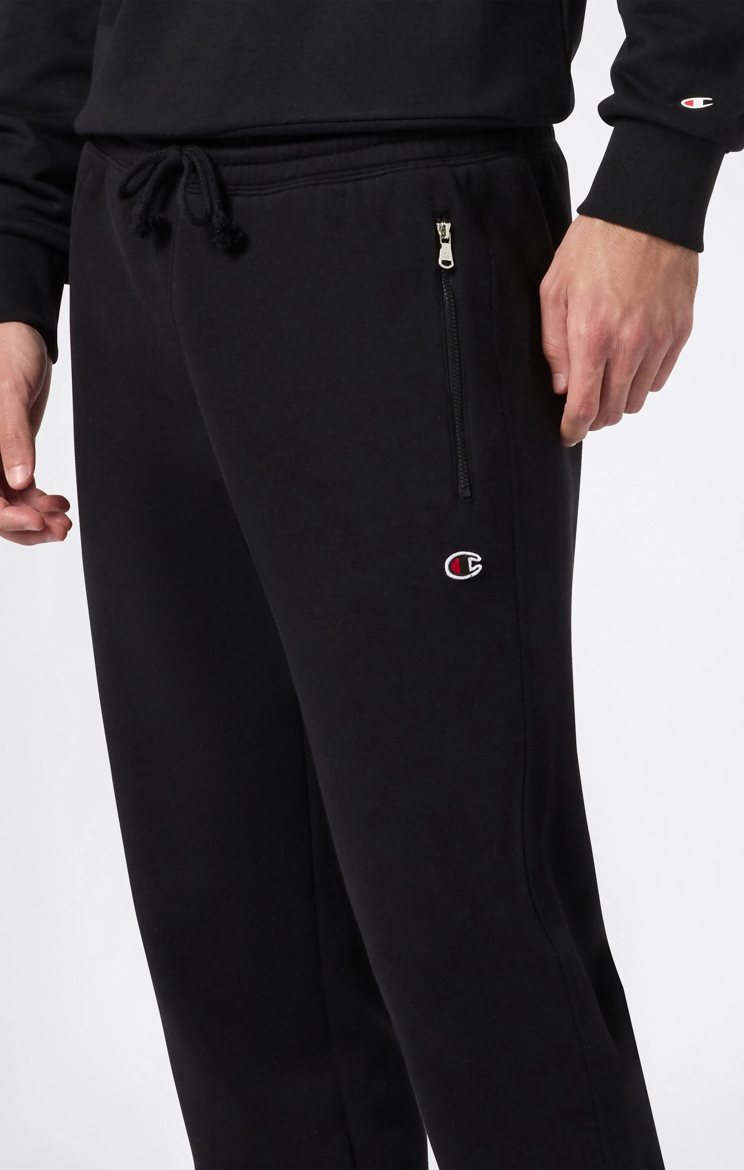 Men’s Slim Fit Fleece Pants with Cuffs and Brushed Interior Icons - Image 4
