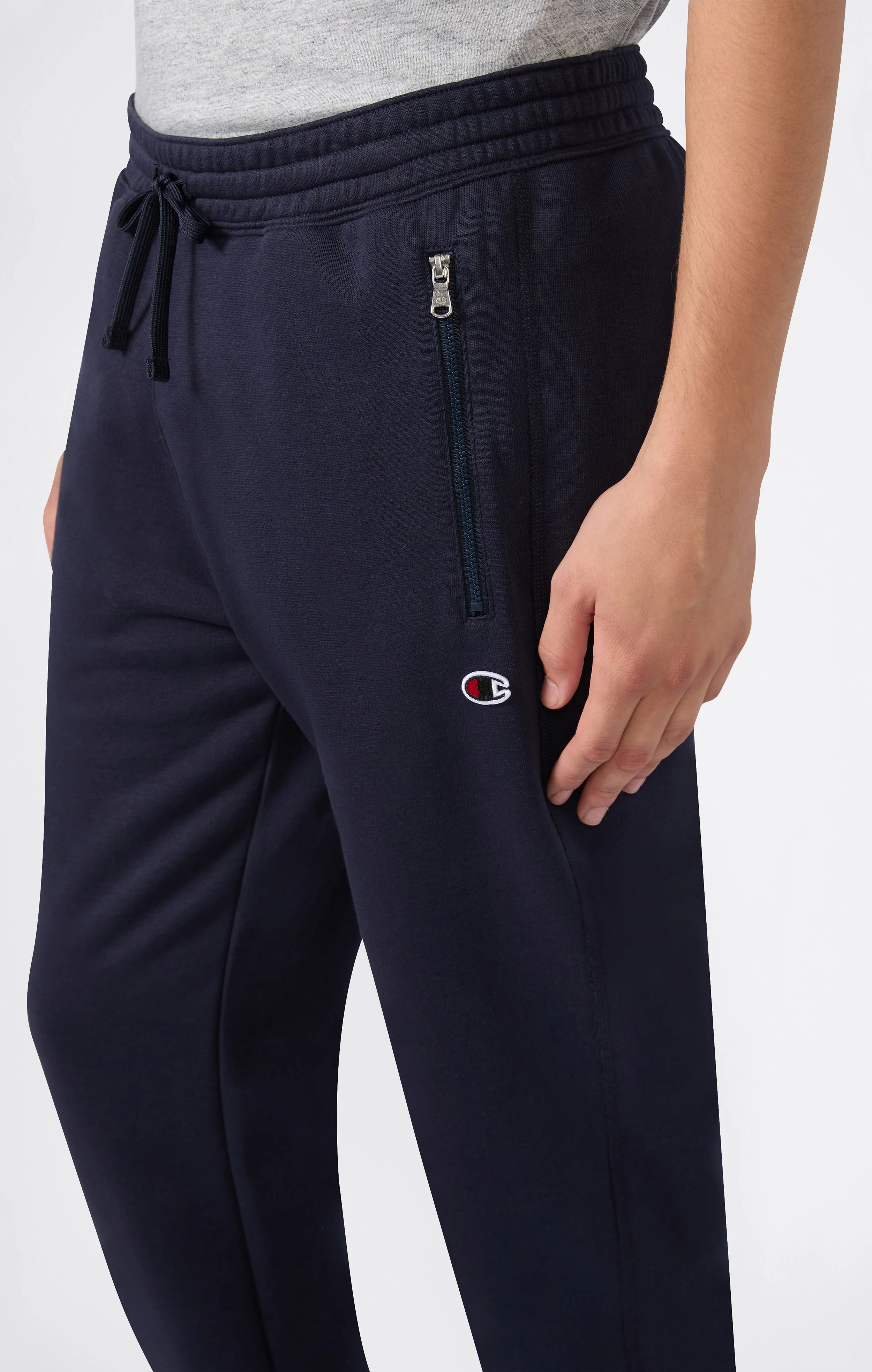 Men’s Slim Fit Fleece Pants with Cuffs and Brushed Interior Icons - Image 2