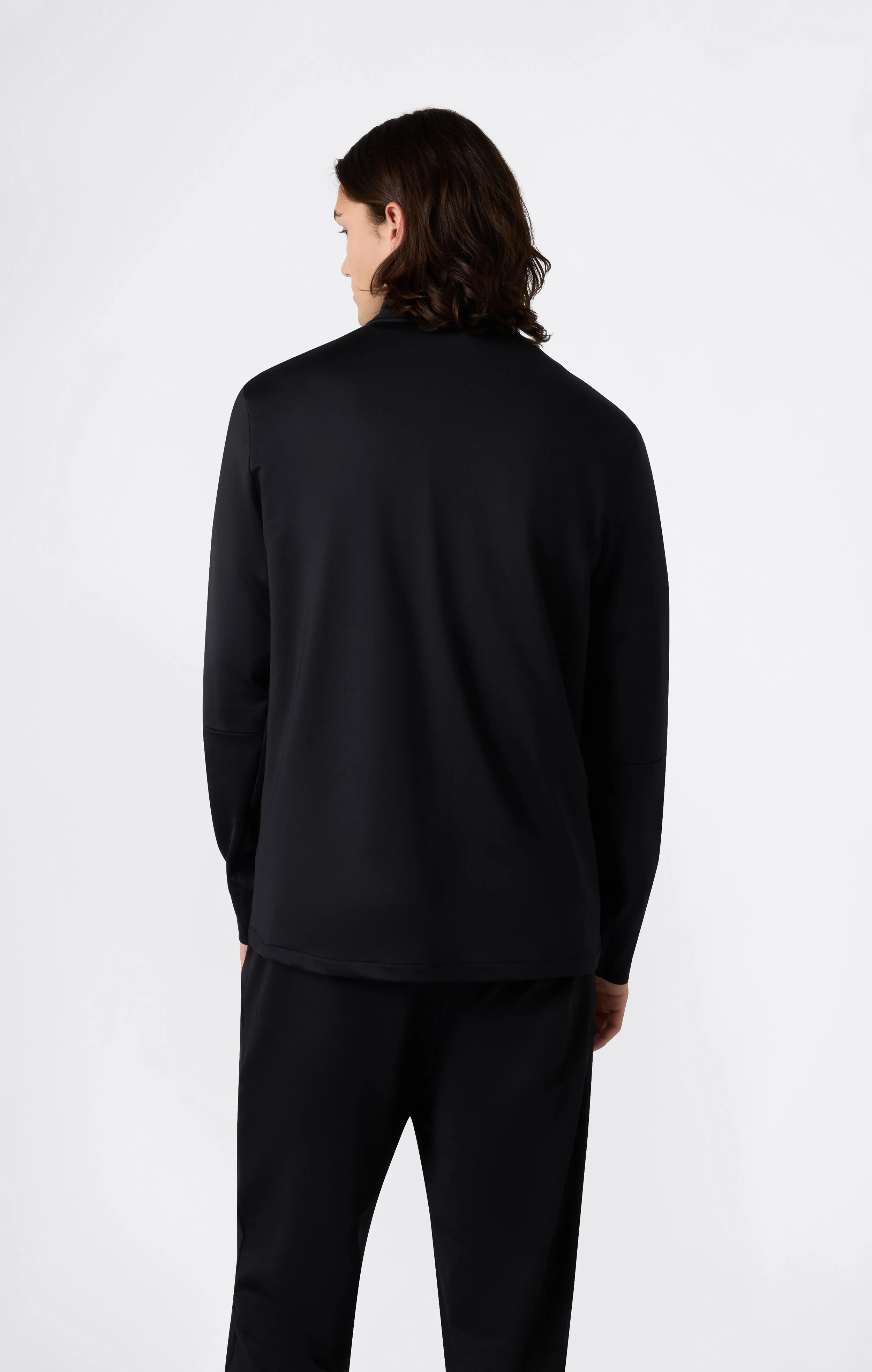 Men's Slim Fit Full-Zip Stretch Poly Hoodie - Image 3