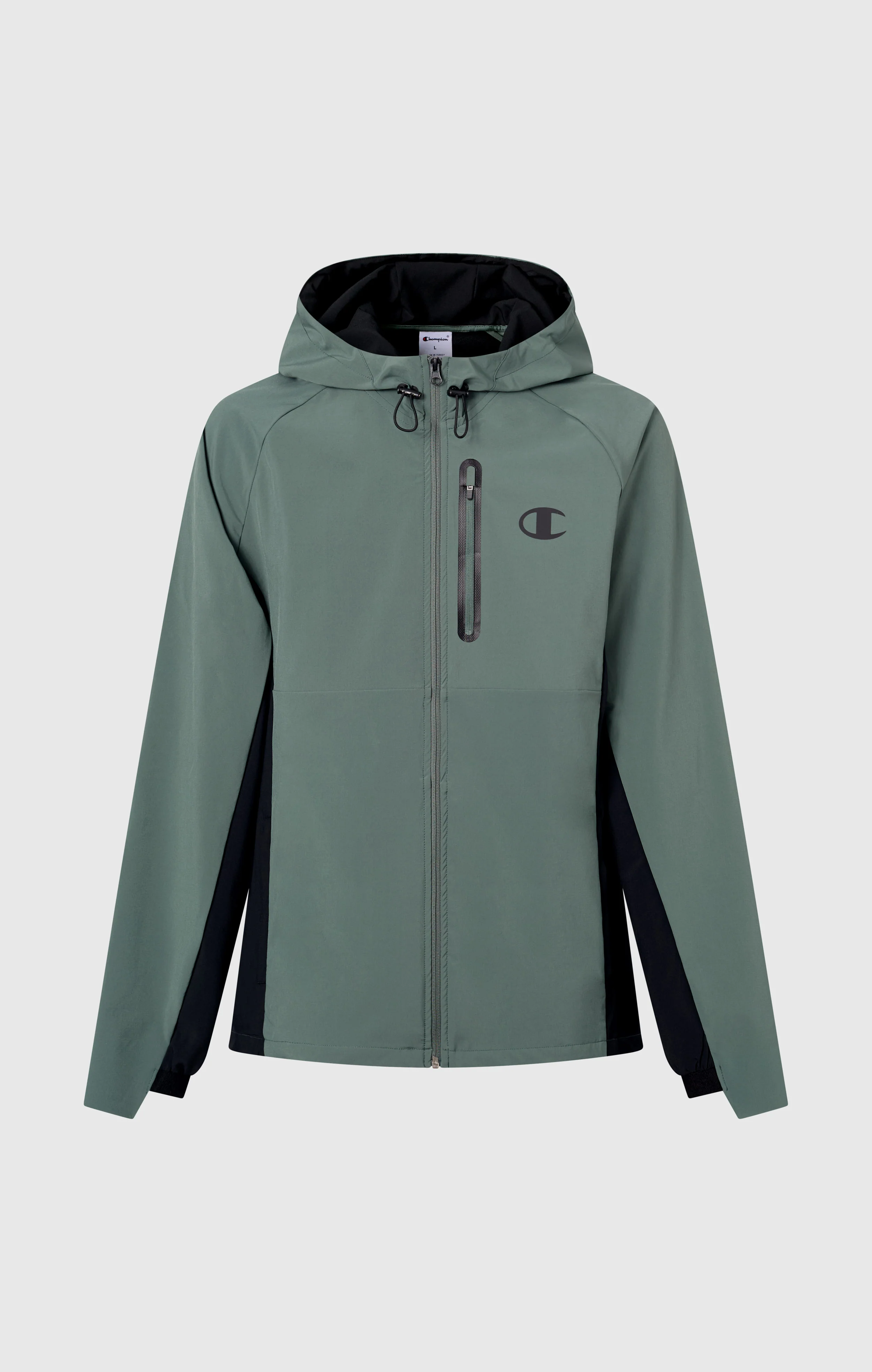 Men’s Stretch Woven Nylon Hooded Track Top Slim Fit - Image 5