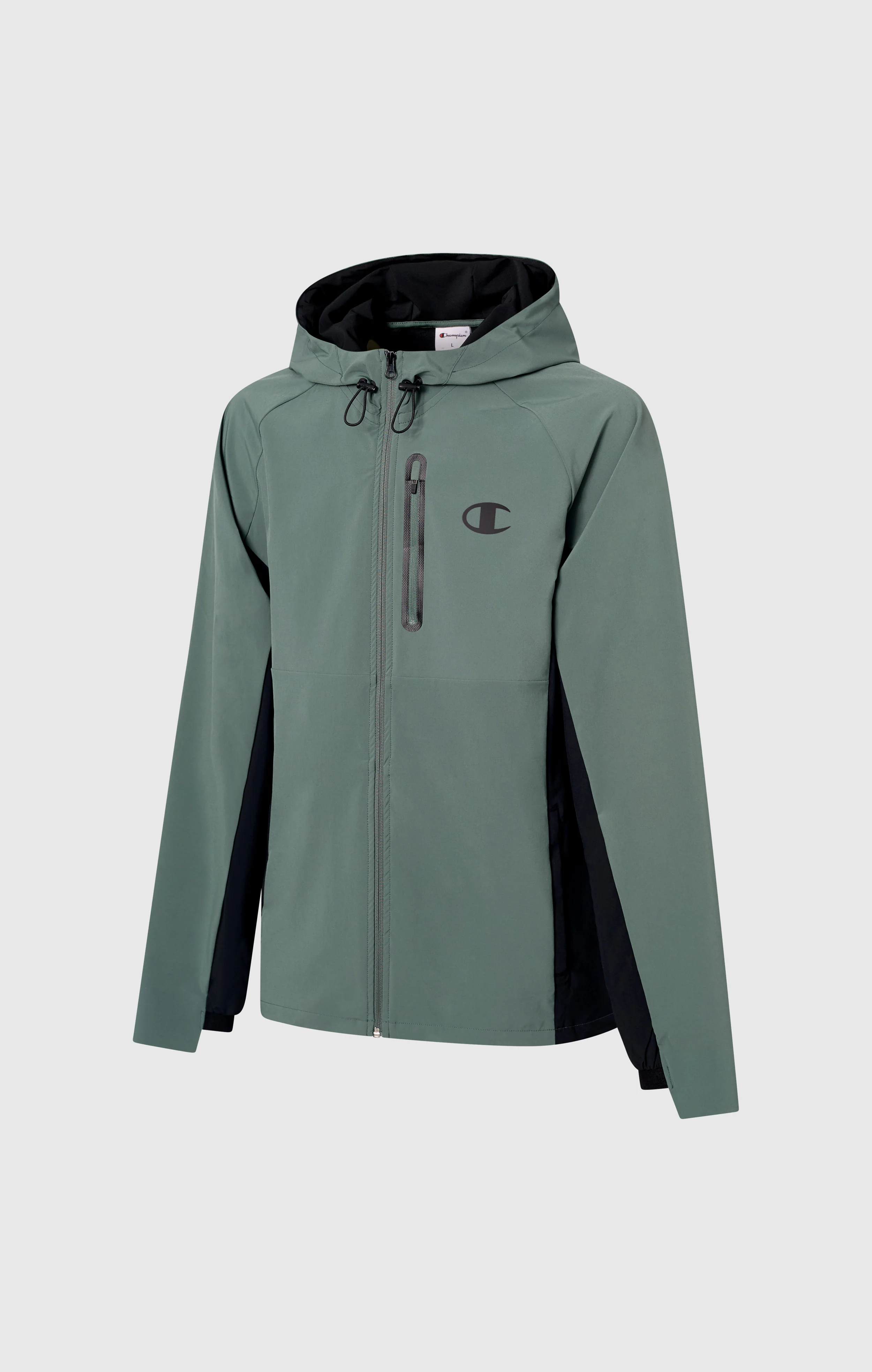 Men’s Stretch Woven Nylon Hooded Track Top Slim Fit - Image 8