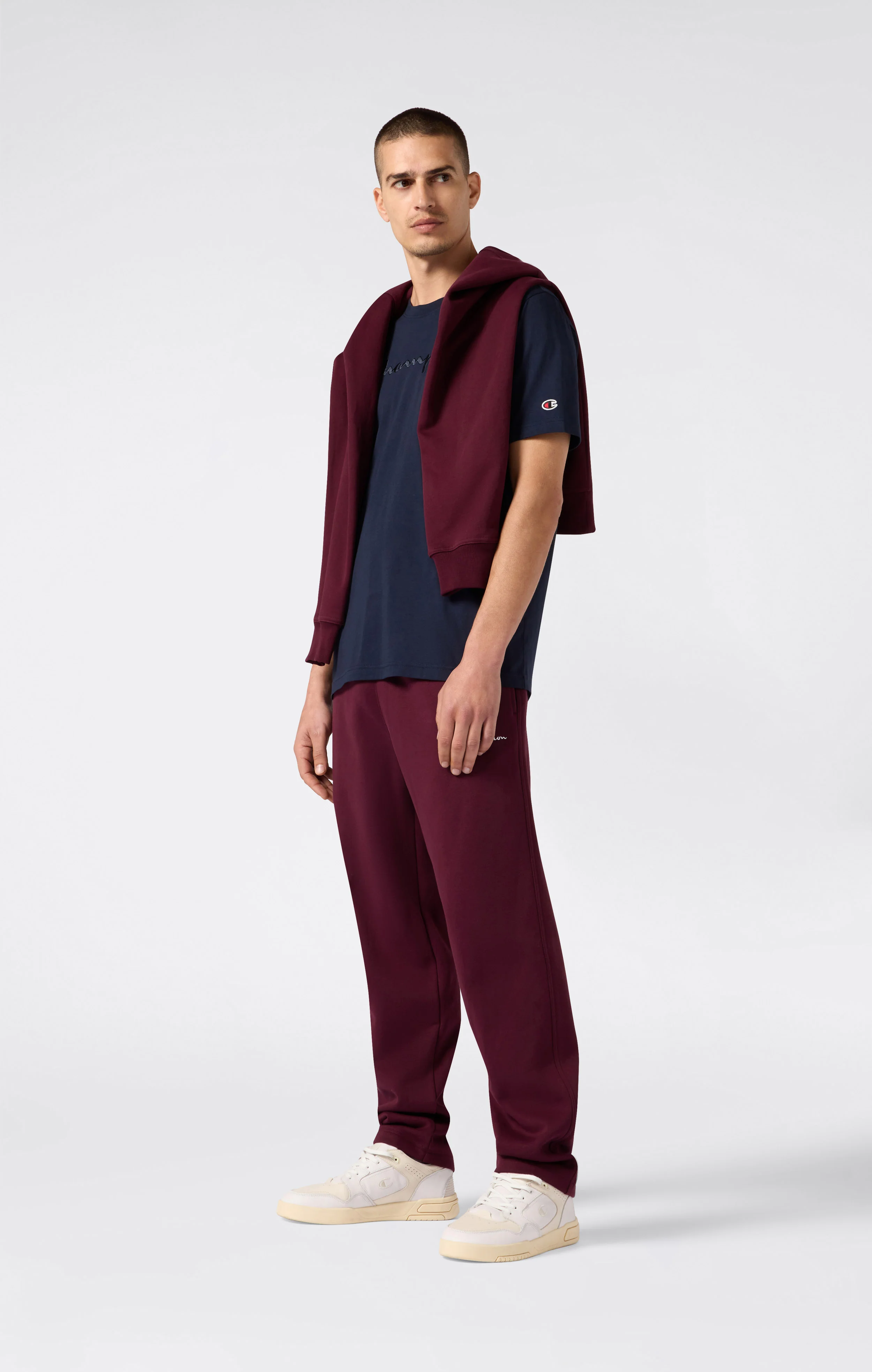Men’s Straight Hem Fleece Pants Icons - Image 2