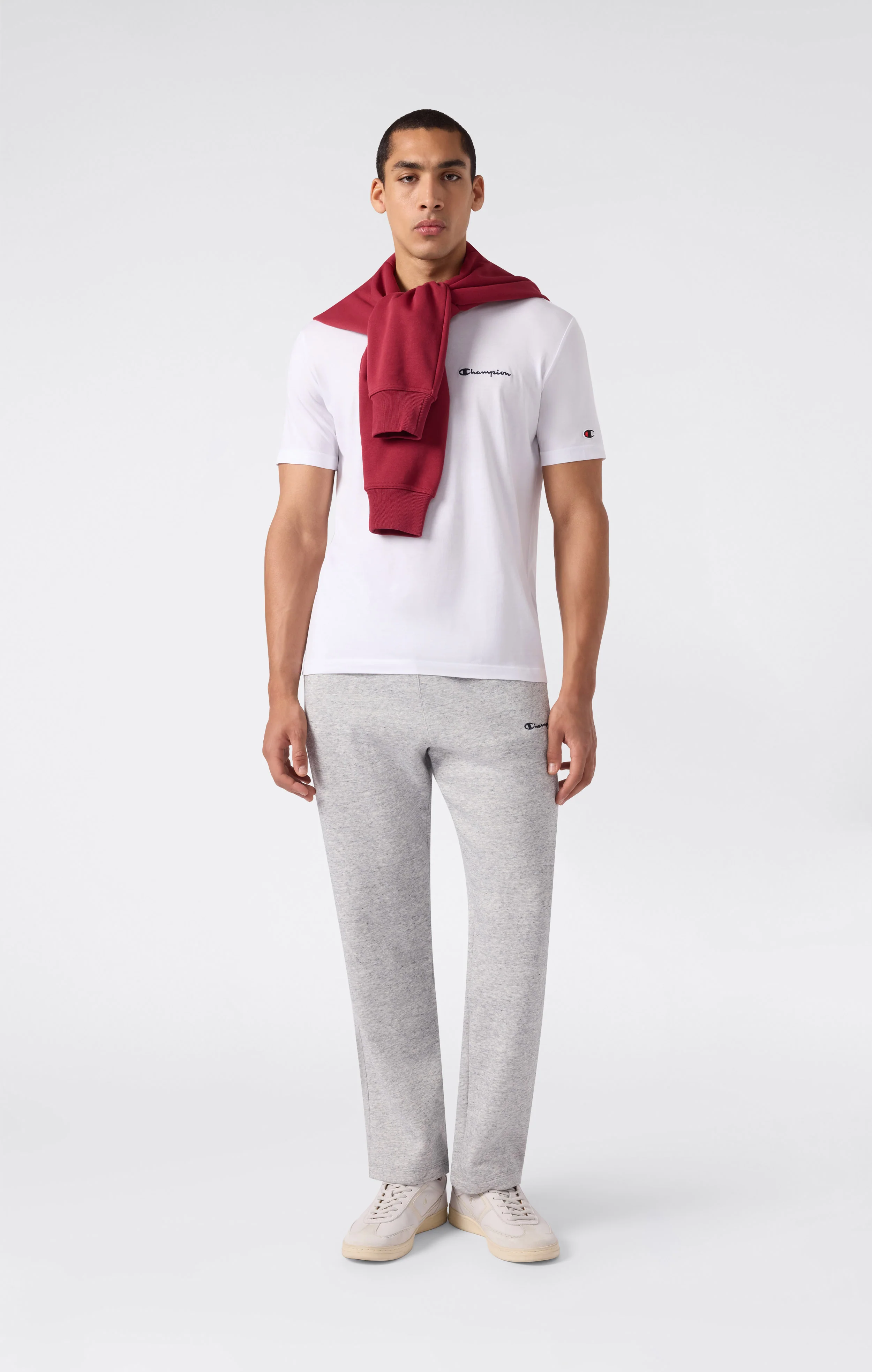 Men’s Straight Hem Fleece Pants Icons - Image 2