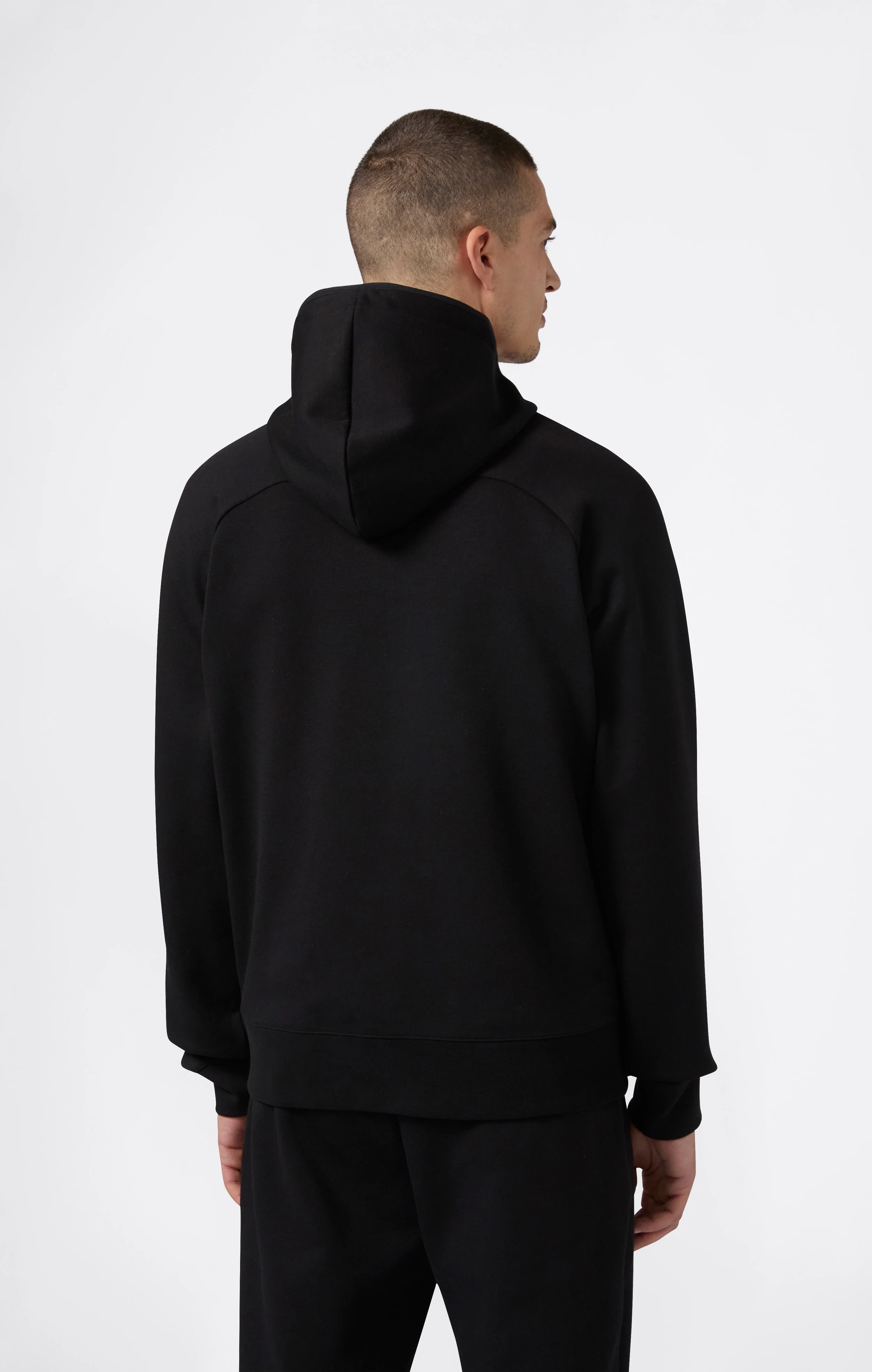 Men’s Stretch Poly-Cotton Full Zip Hooded Sweatshirt C-Tech - Image 3