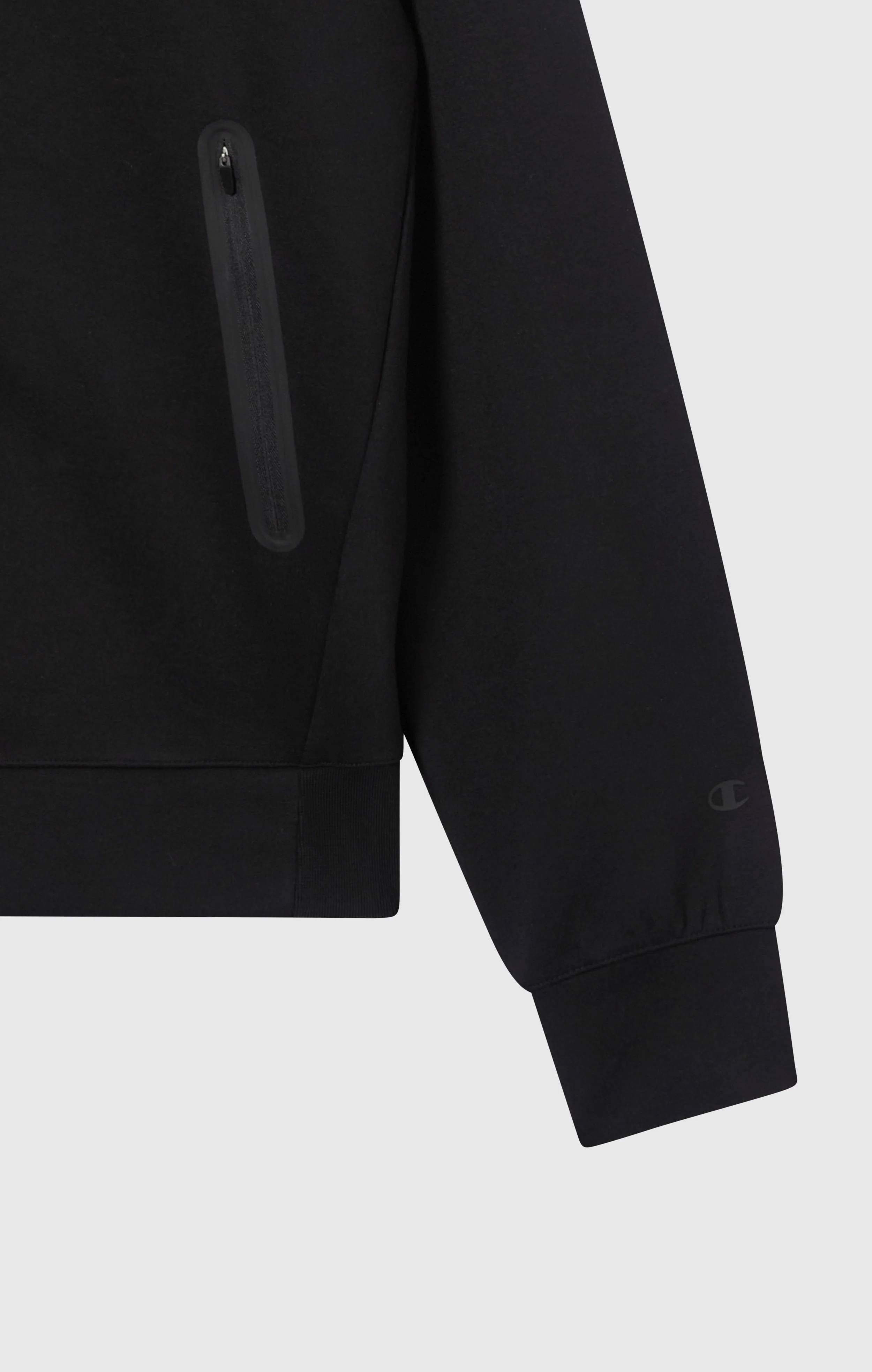 Men’s Stretch Poly-Cotton Full Zip Hooded Sweatshirt C-Tech - Image 7