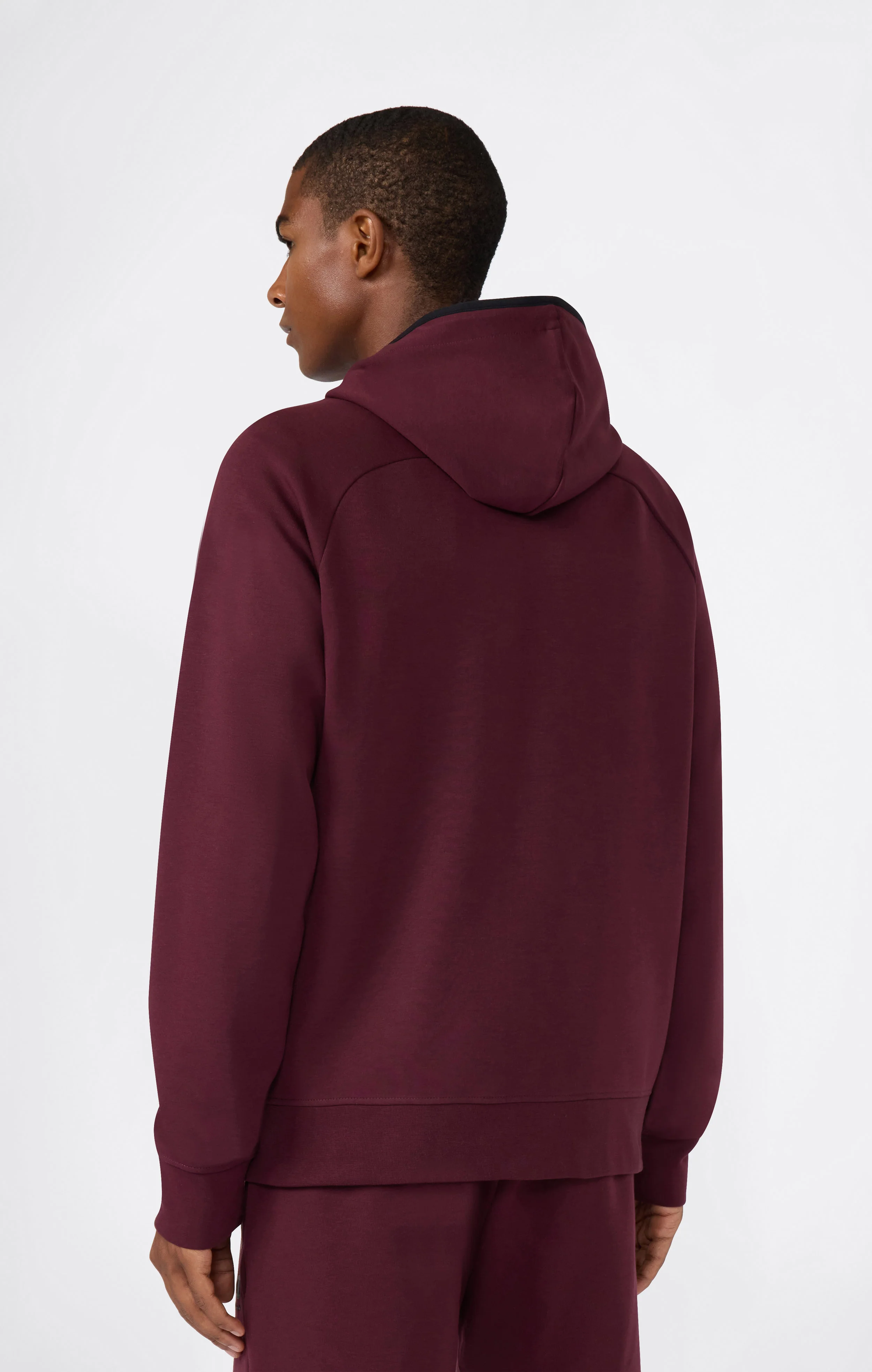 Men’s Stretch Poly-Cotton Full Zip Hooded Sweatshirt C-Tech - Image 2