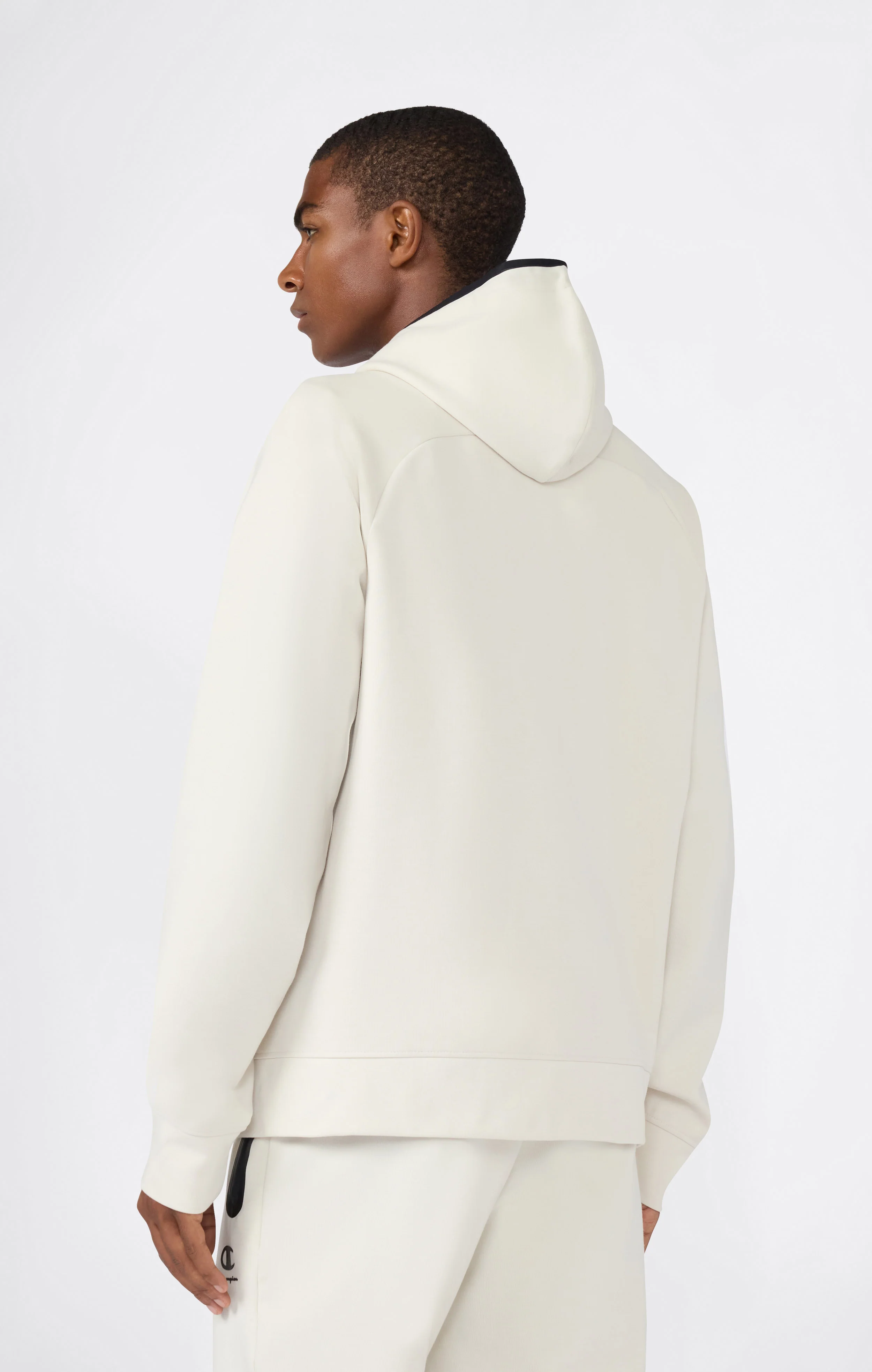 Men’s Stretch Poly-Cotton Full Zip Hooded Sweatshirt C-Tech - Image 5