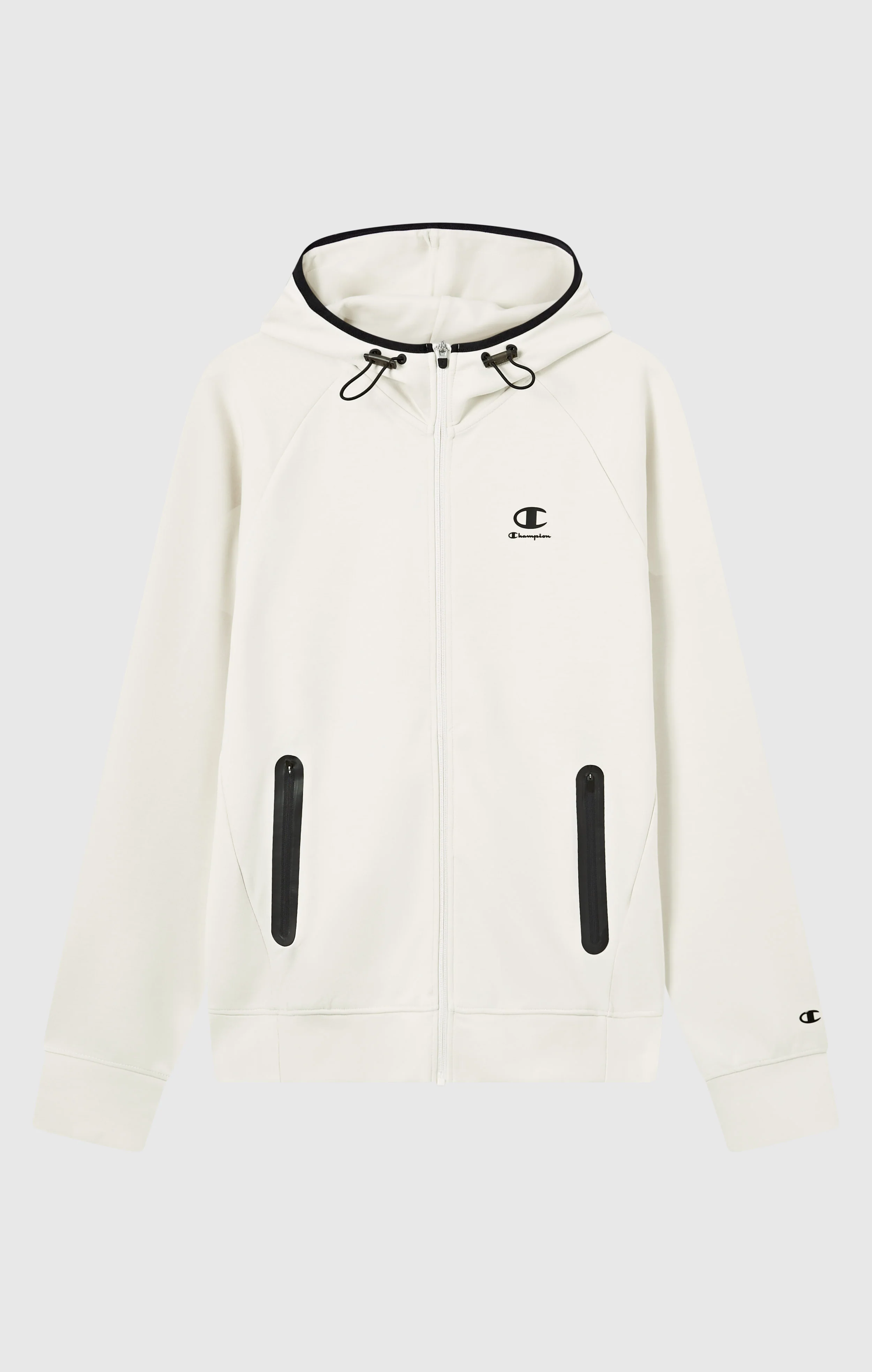 Men’s Stretch Poly-Cotton Full Zip Hooded Sweatshirt C-Tech - Image 6