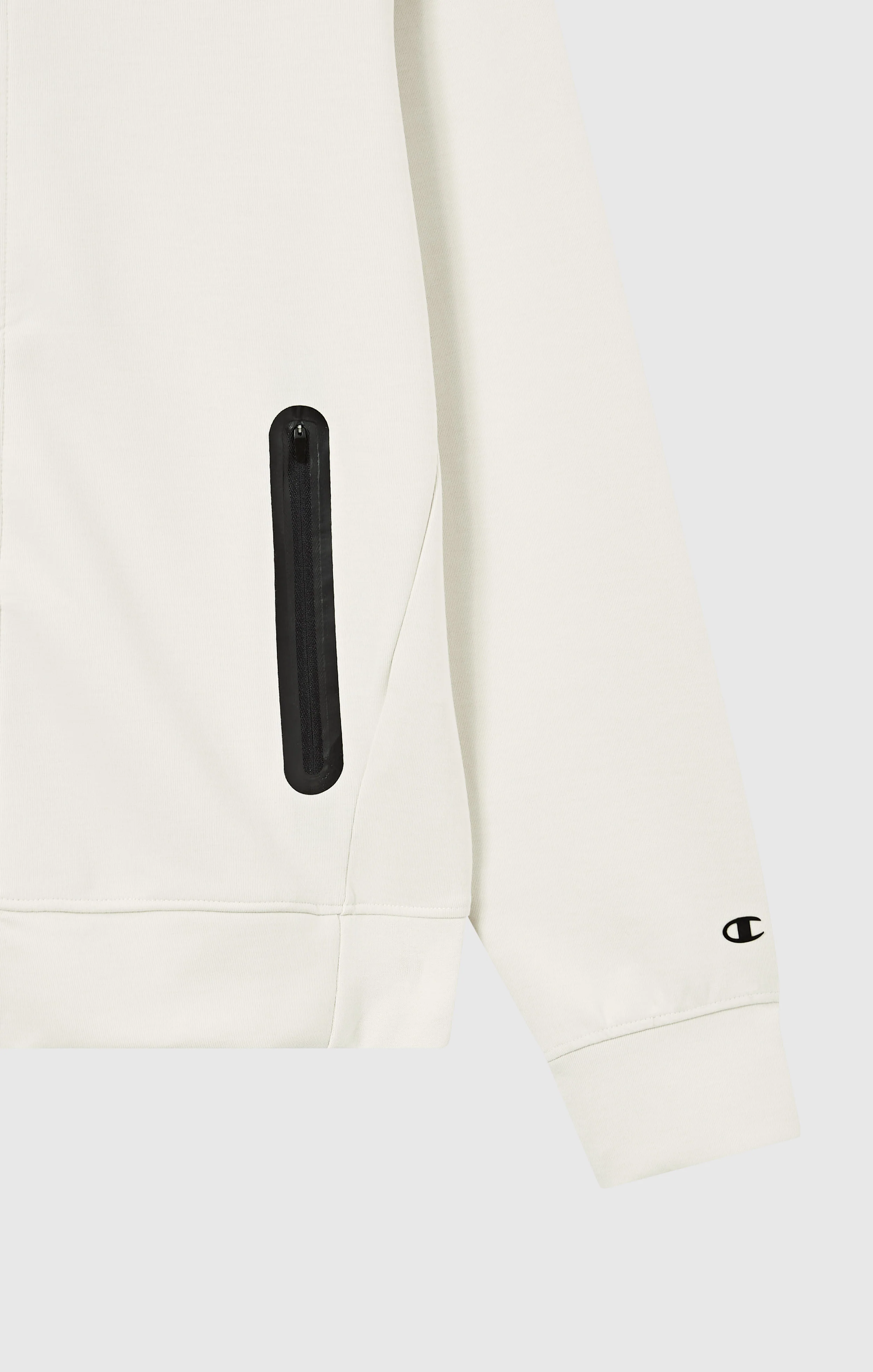 Men’s Stretch Poly-Cotton Full Zip Hooded Sweatshirt C-Tech - Image 7