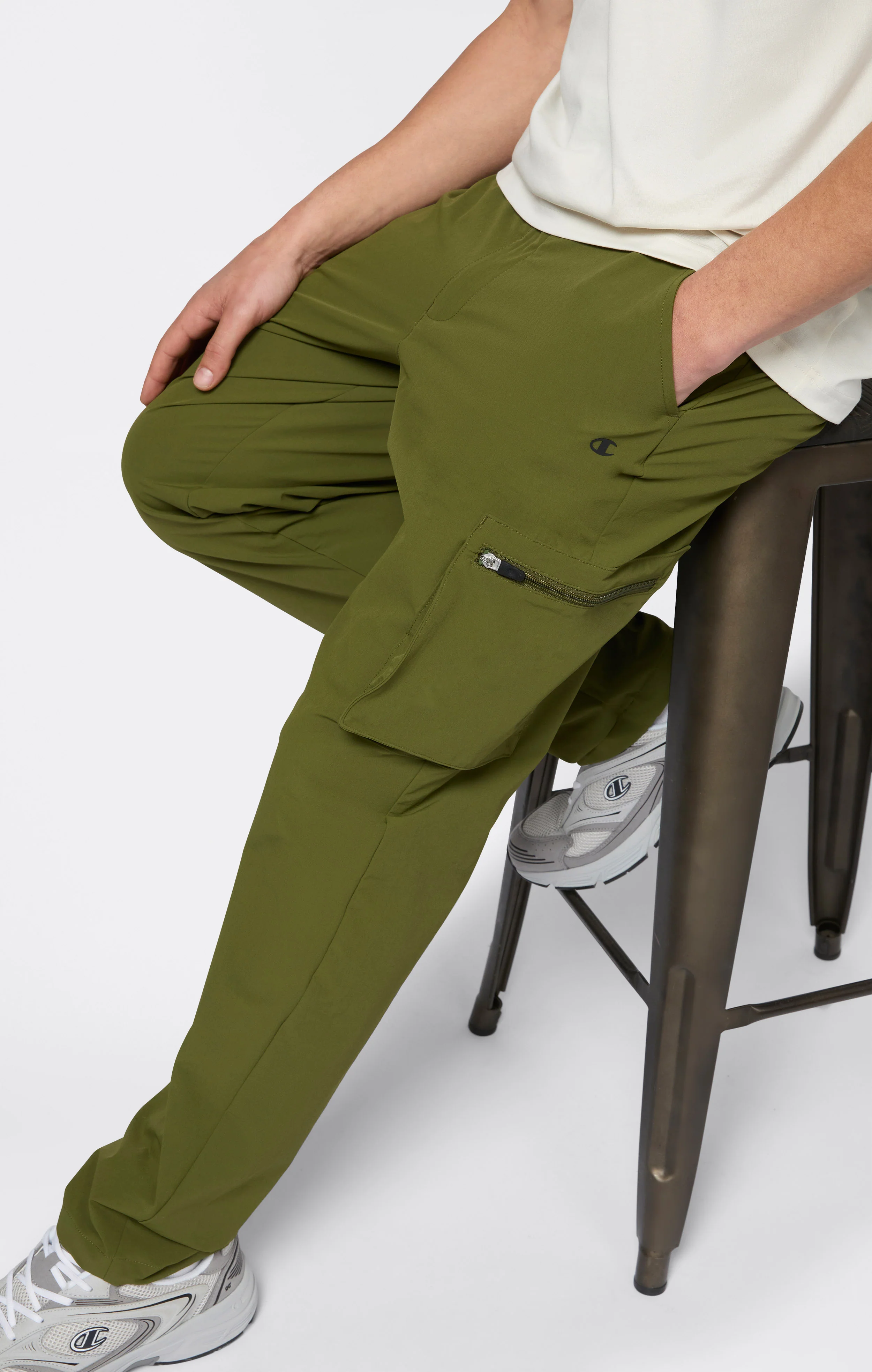 Men’s Stretch Woven Nylon Cargo Pants C-Tech - Image 4
