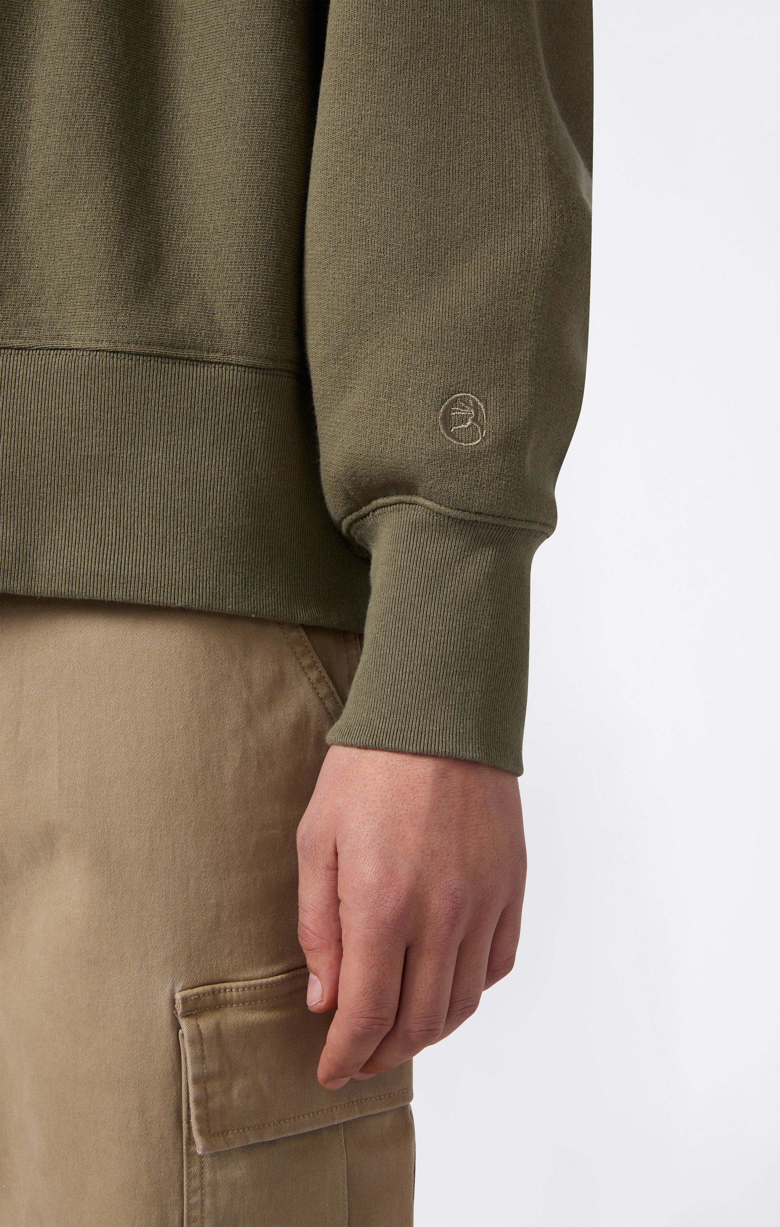 Men’s Sweatshirt in Reverse Weave Index & Archives Lighthouse - Image 3