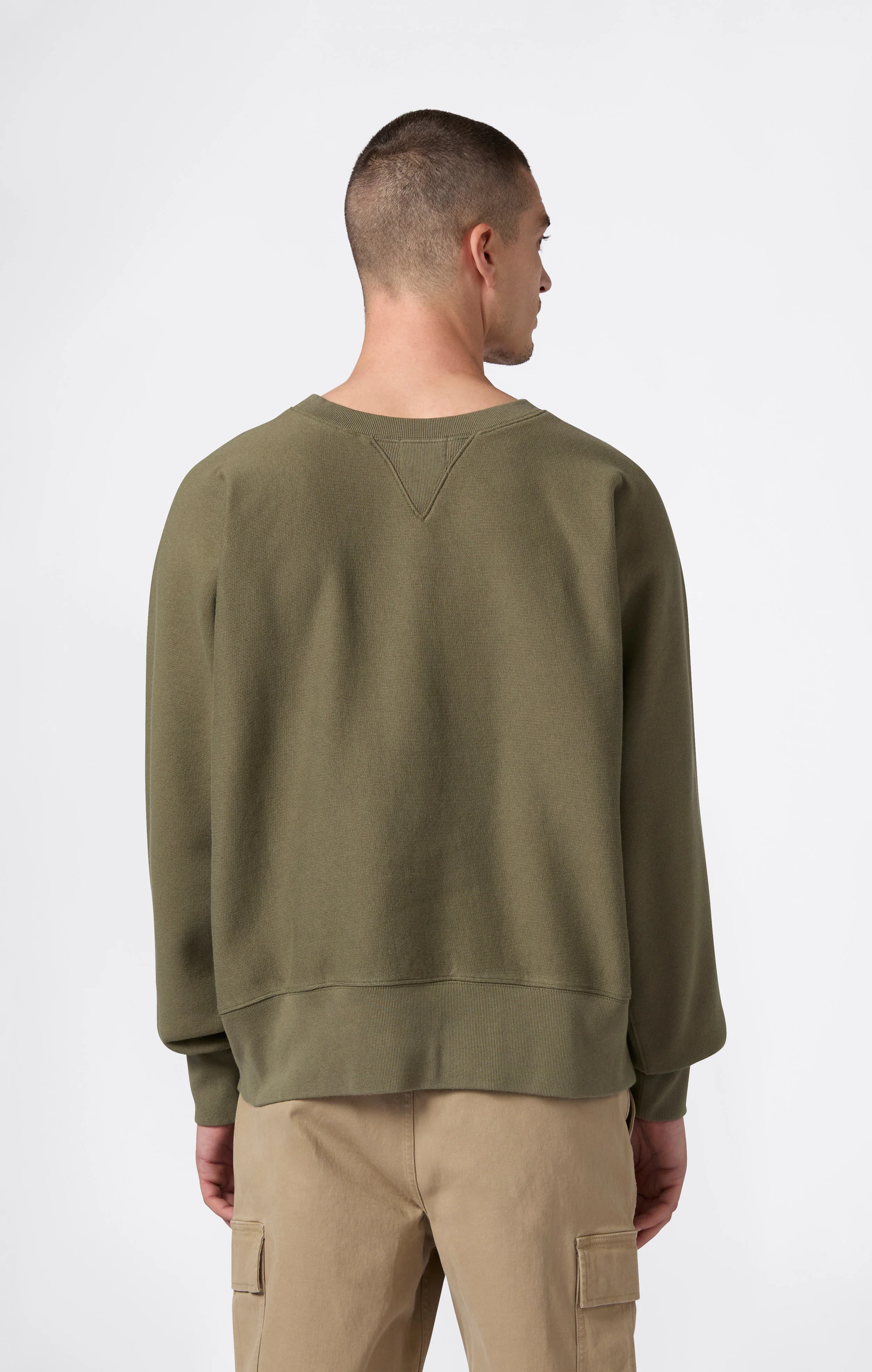 Men’s Sweatshirt in Reverse Weave Index & Archives Lighthouse - Image 5