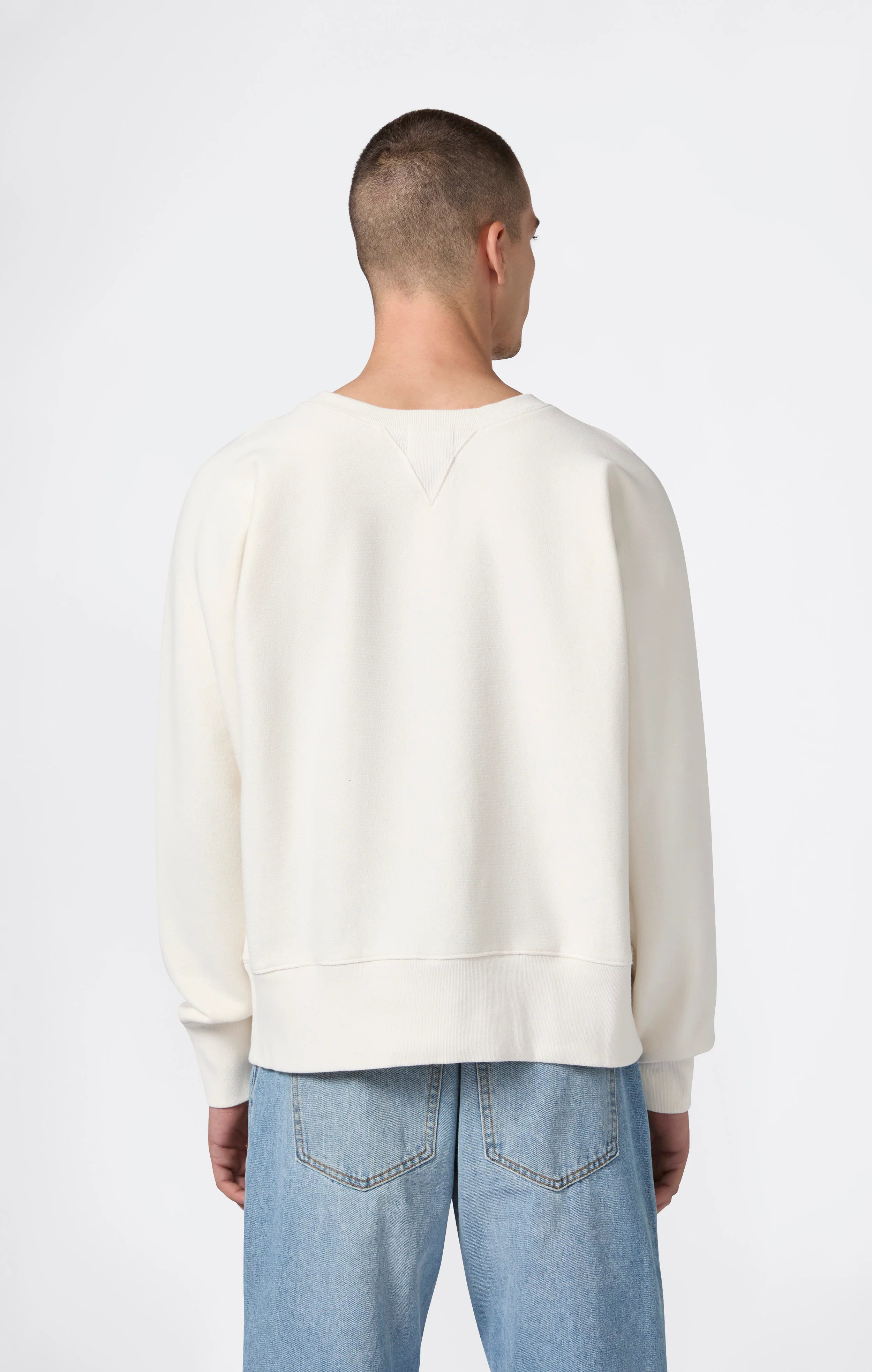Men’s Sweatshirt in Reverse Weave Index & Archives Lighthouse - Image 5