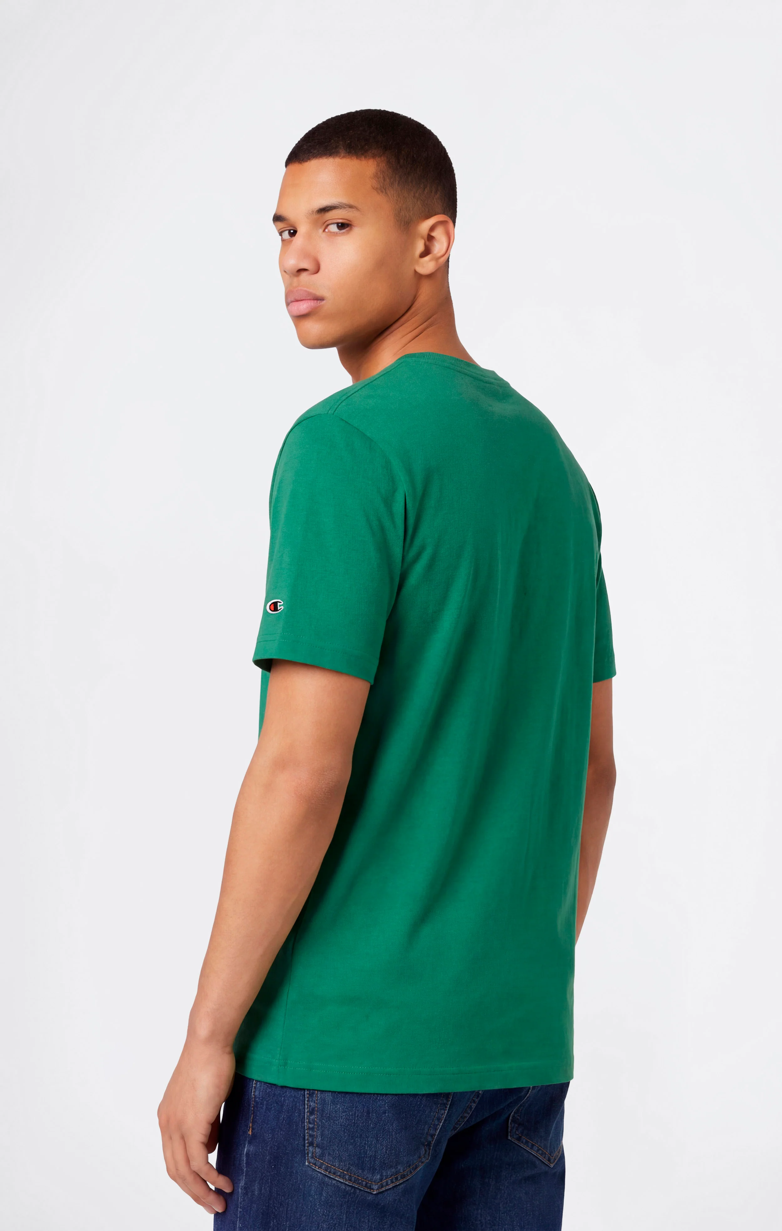 Men’s T-Shirt with Small Embroidered Logo Icons - Image 3