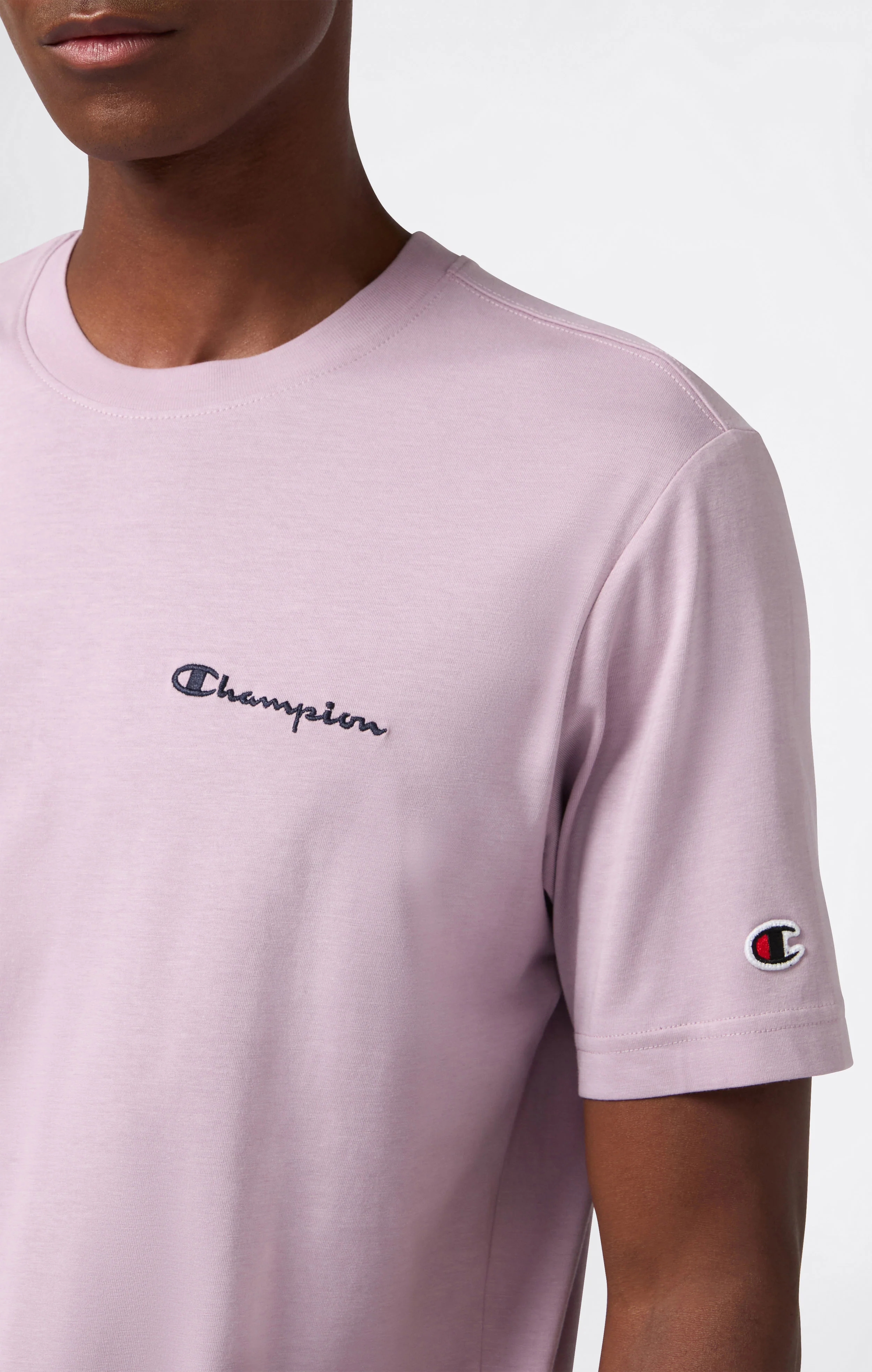 Men’s T-Shirt with Small Embroidered Logo Icons - Image 4