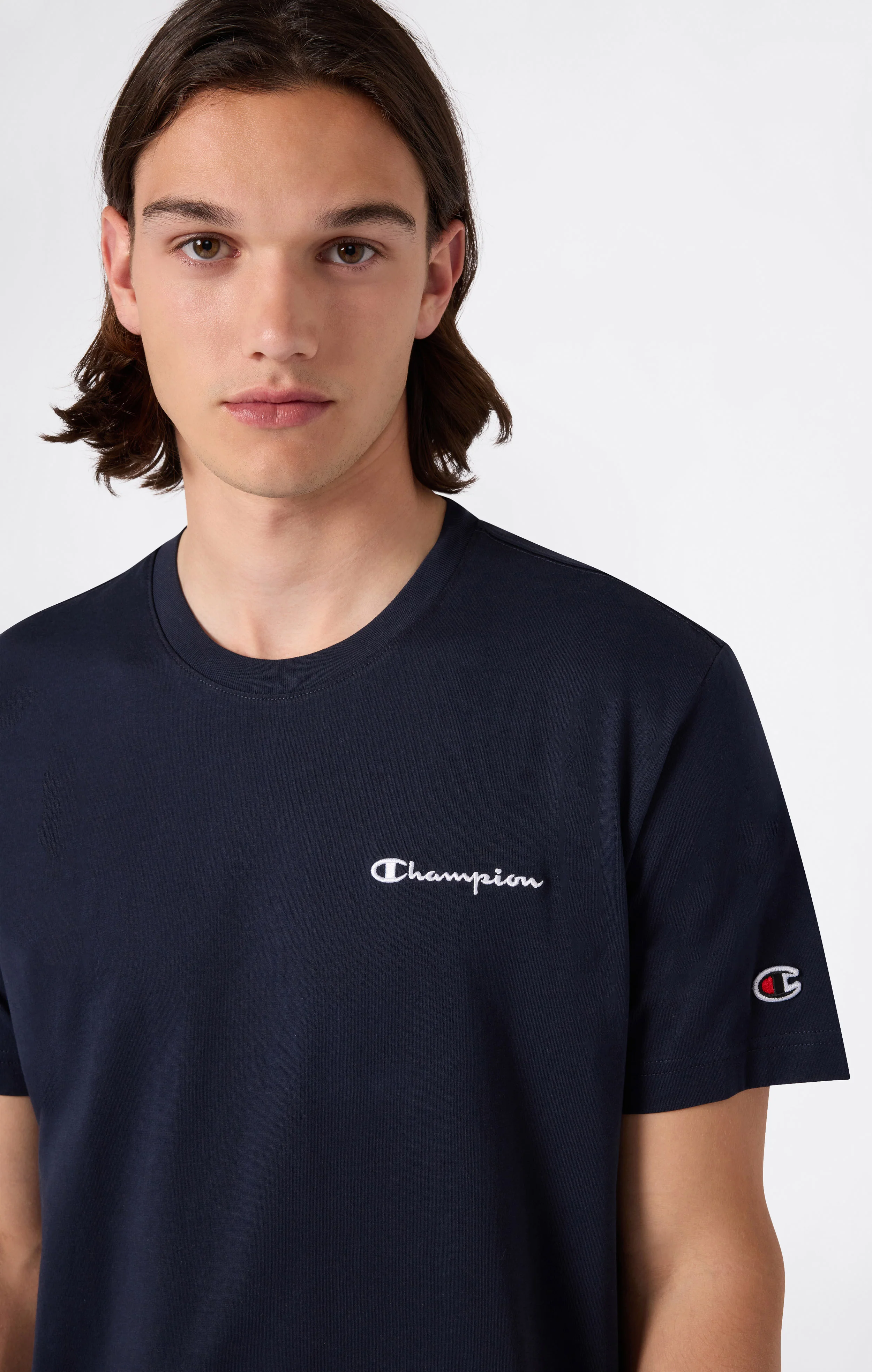 Men’s T-Shirt with Small Embroidered Logo Icons - Image 4