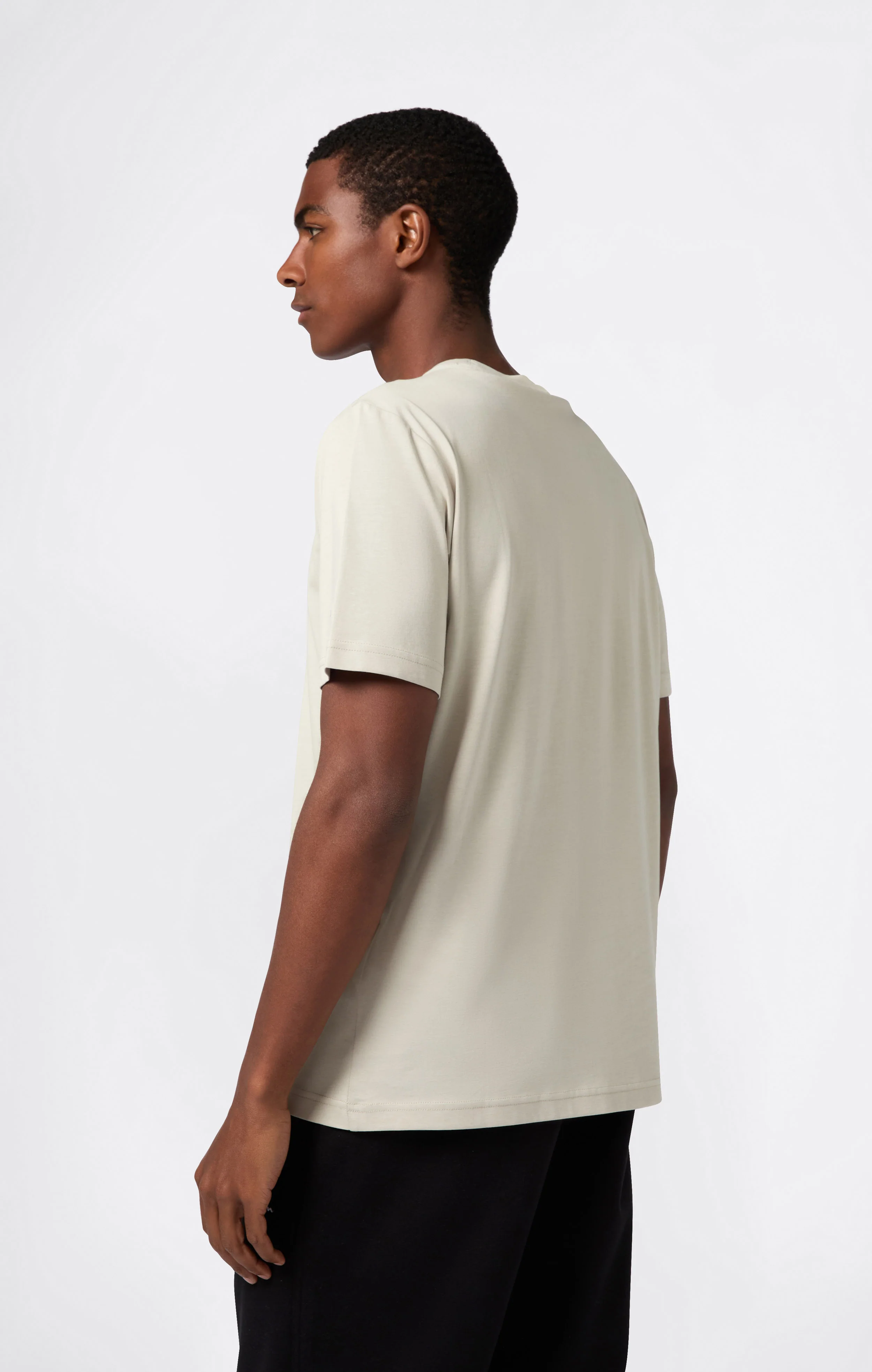 Men’s T-Shirt with Small Embroidered Logo Icons - Image 3
