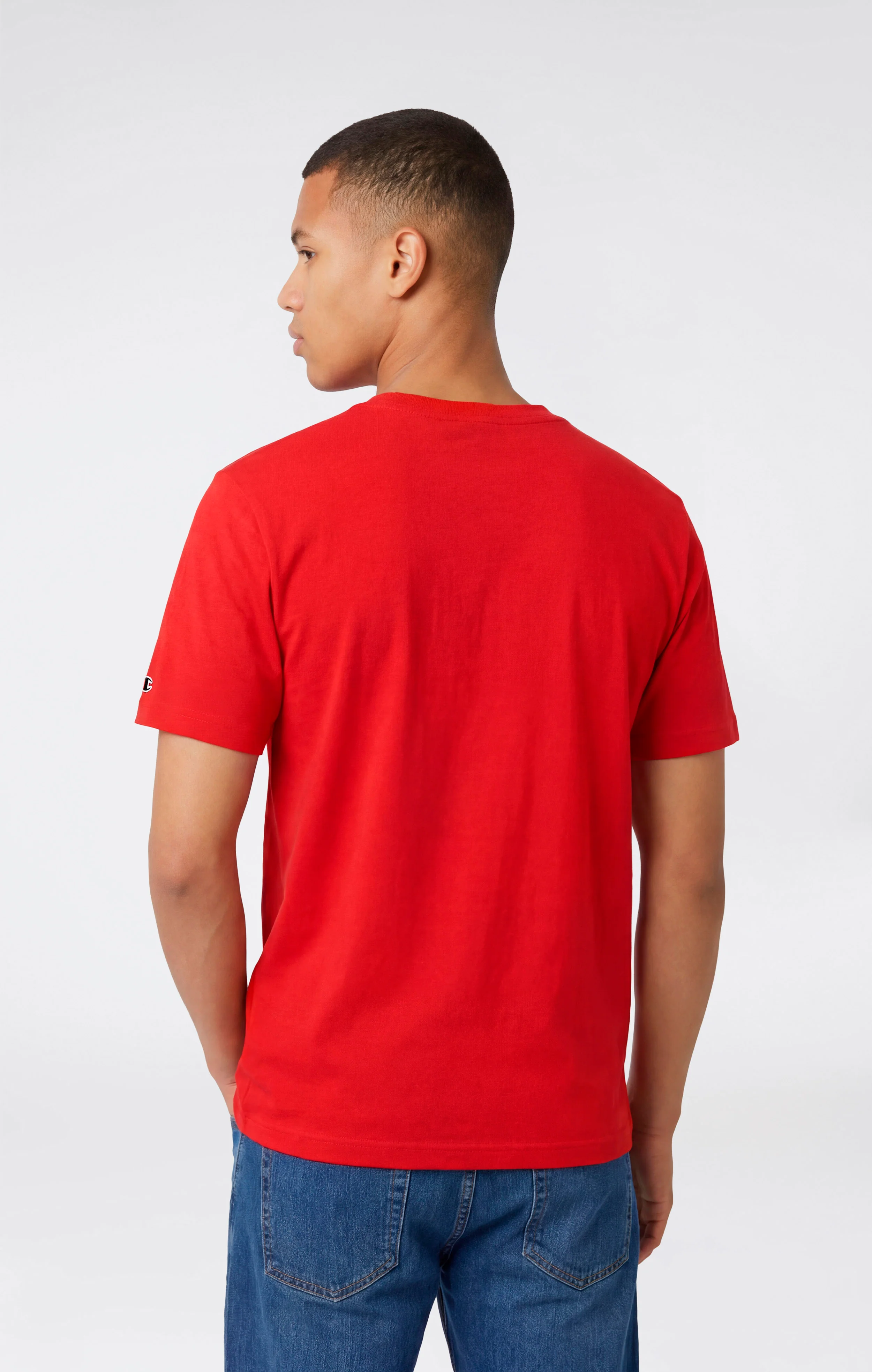 Men’s T-Shirt with Small Embroidered Logo Icons - Image 3
