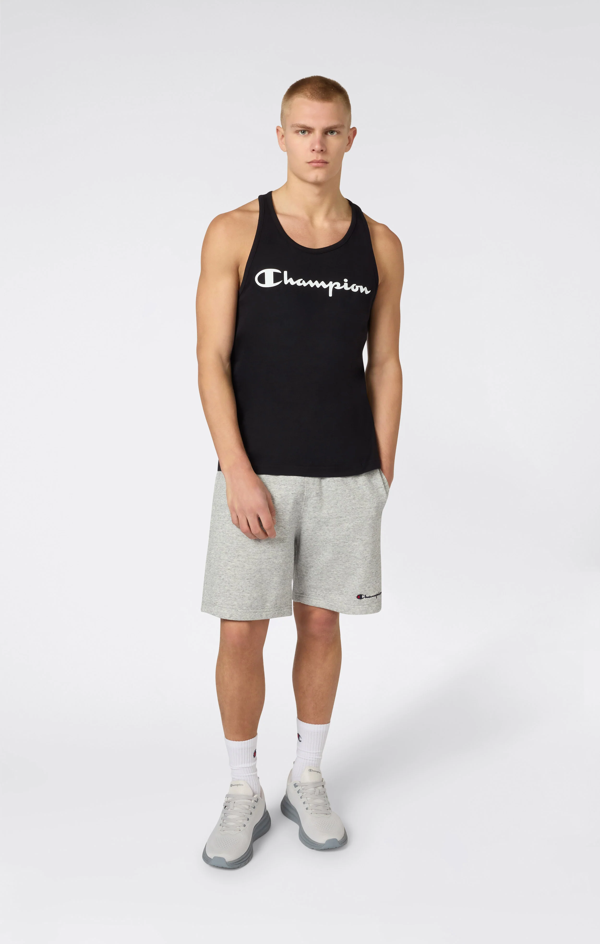 Men’s Tank Top with Maxi Printed Logo - Image 2