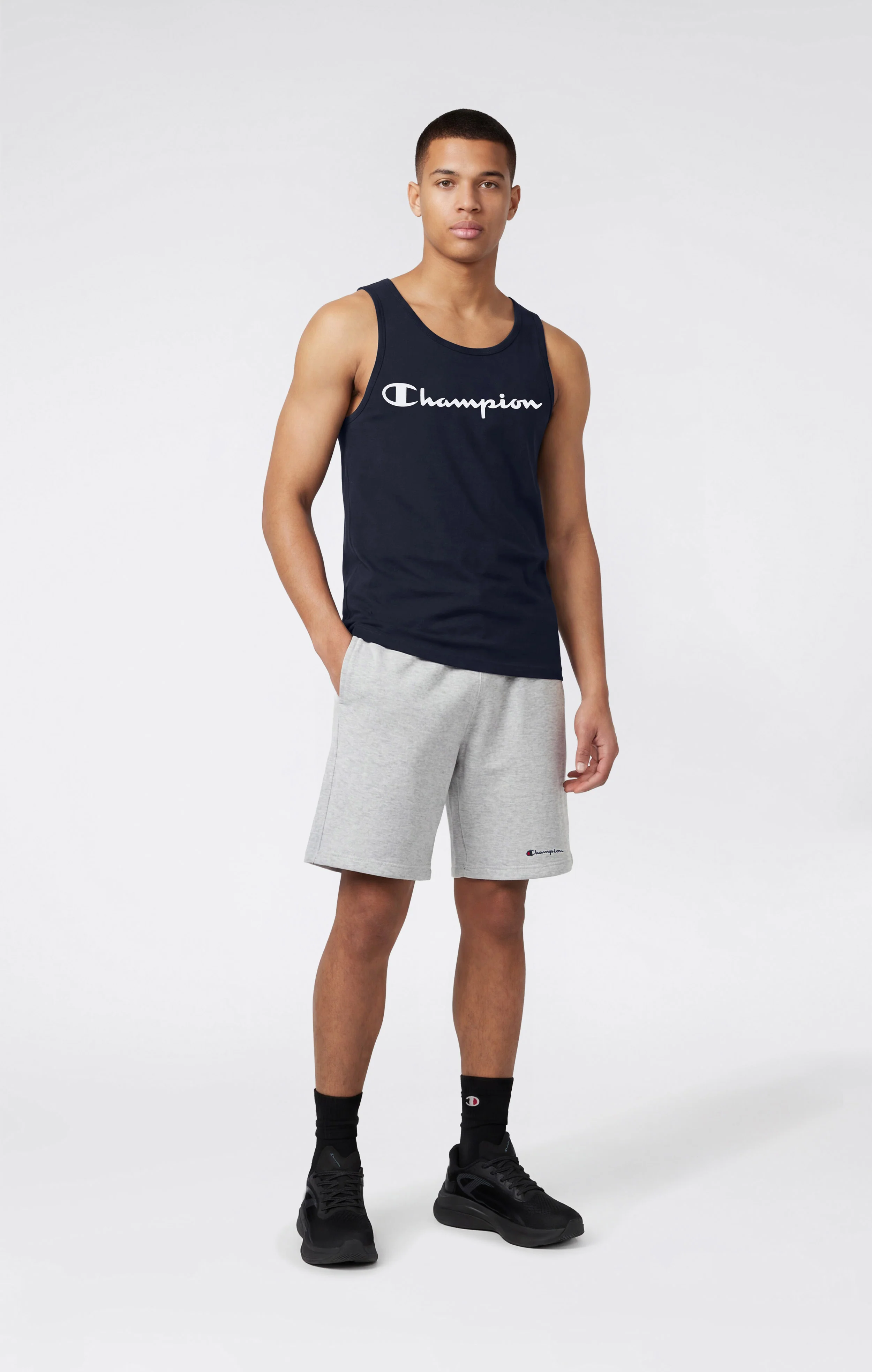 Men’s Tank Top with Maxi Printed Logo - Image 2
