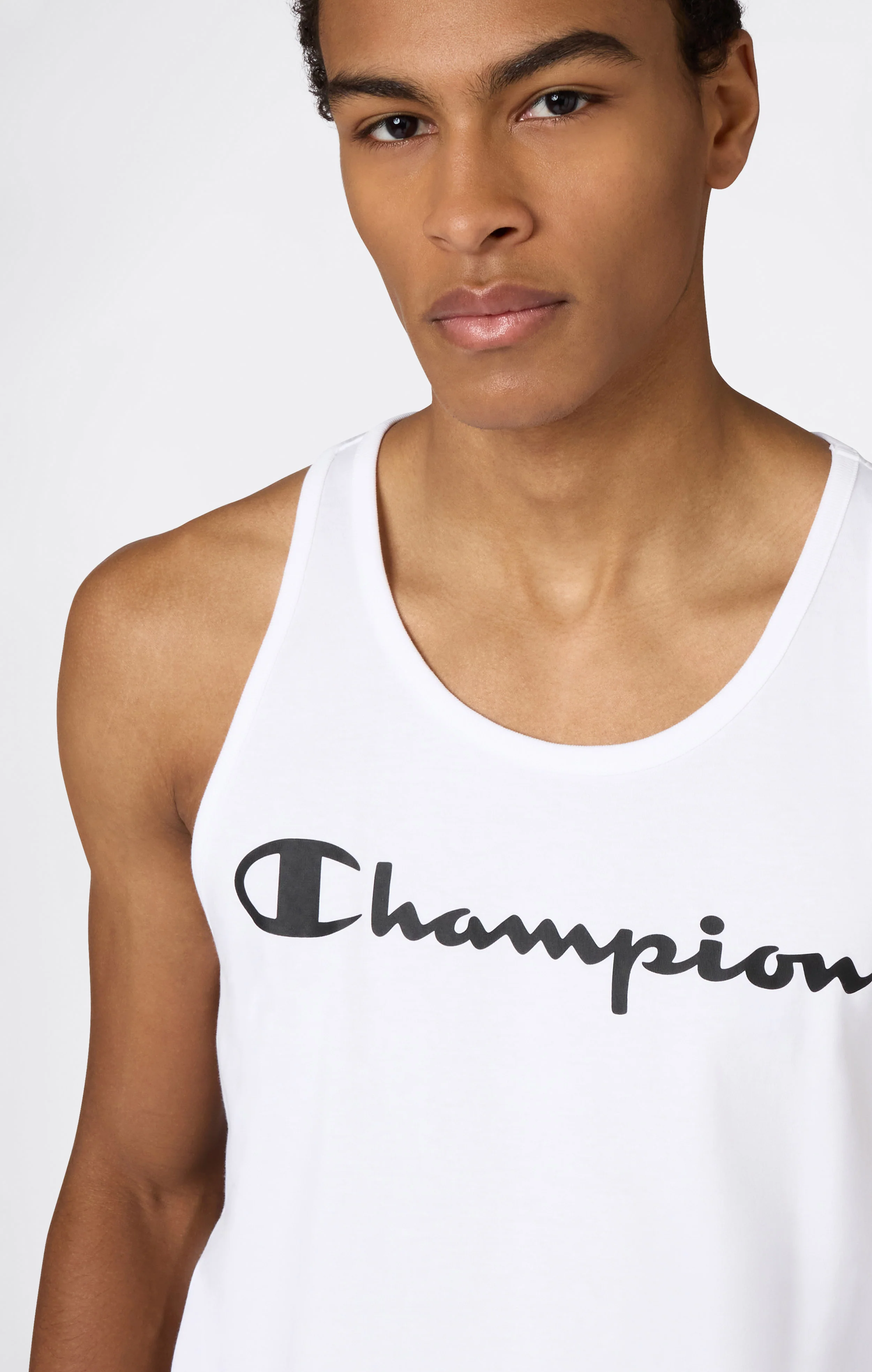 Men’s Tank Top with Maxi Printed Logo - Image 2