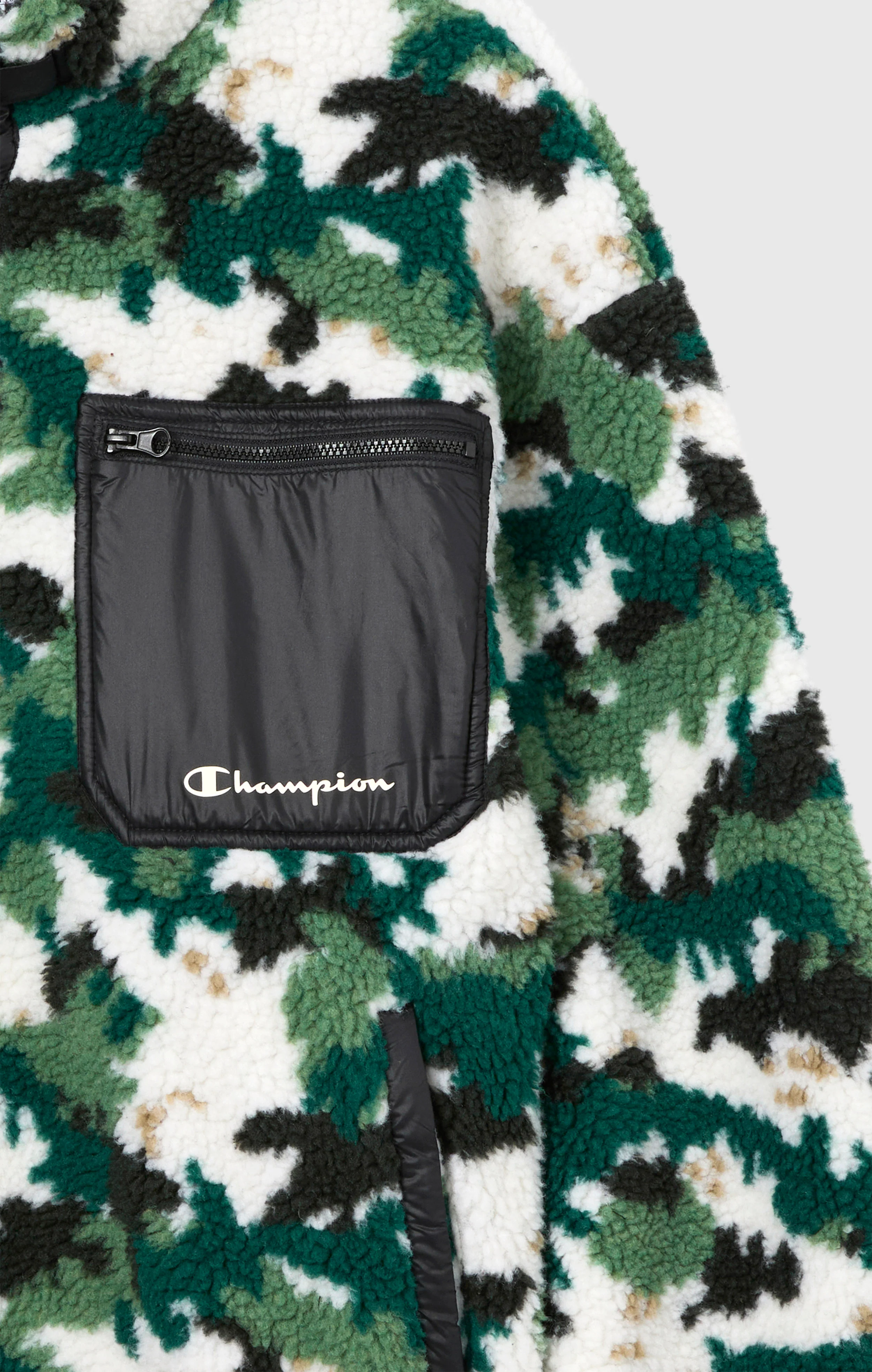 Men’s Polar Teddy Half-Zip Printed Top - Image 7