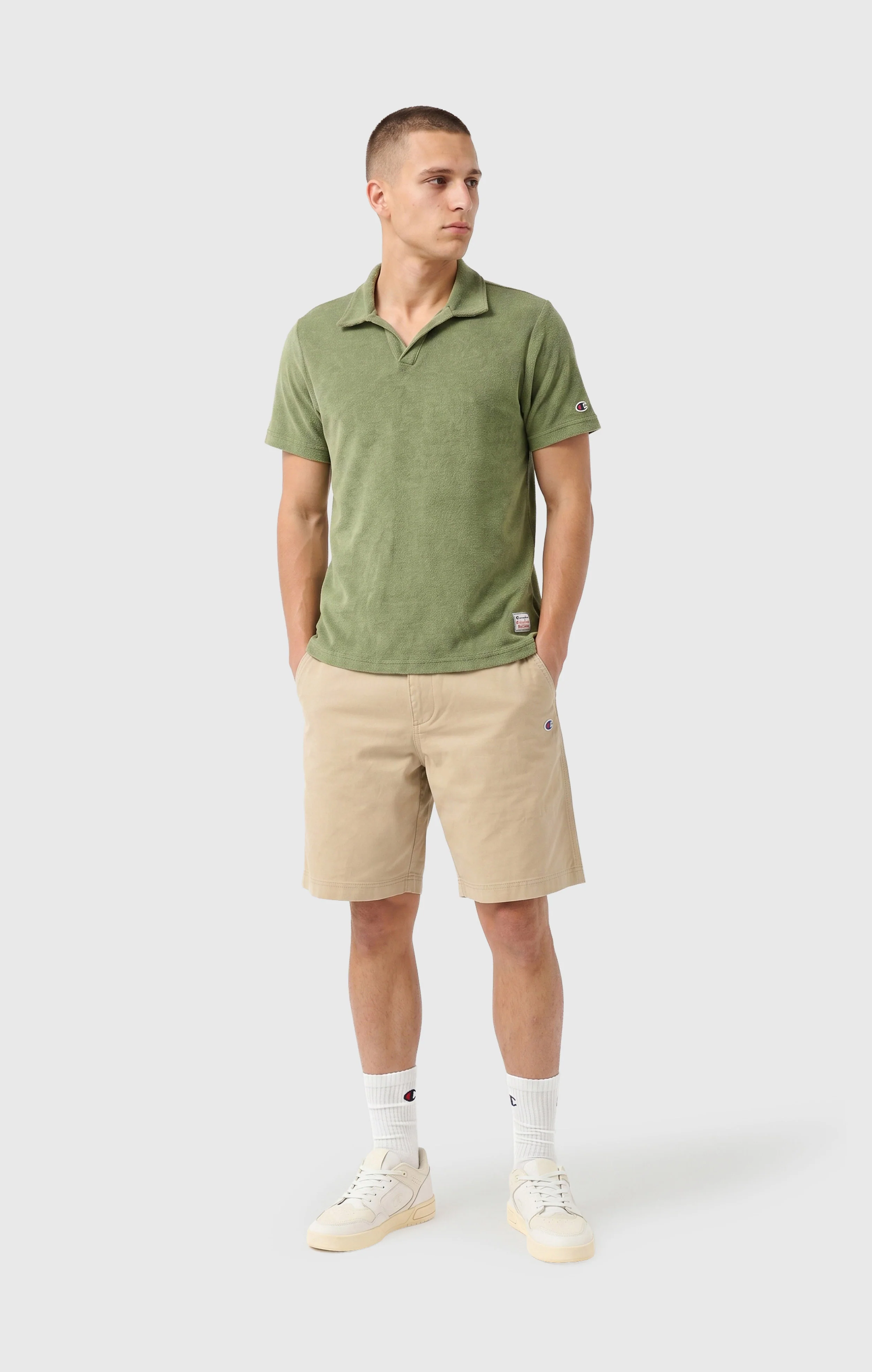 Men’s Towel Terry Polo Shirt - Image 2