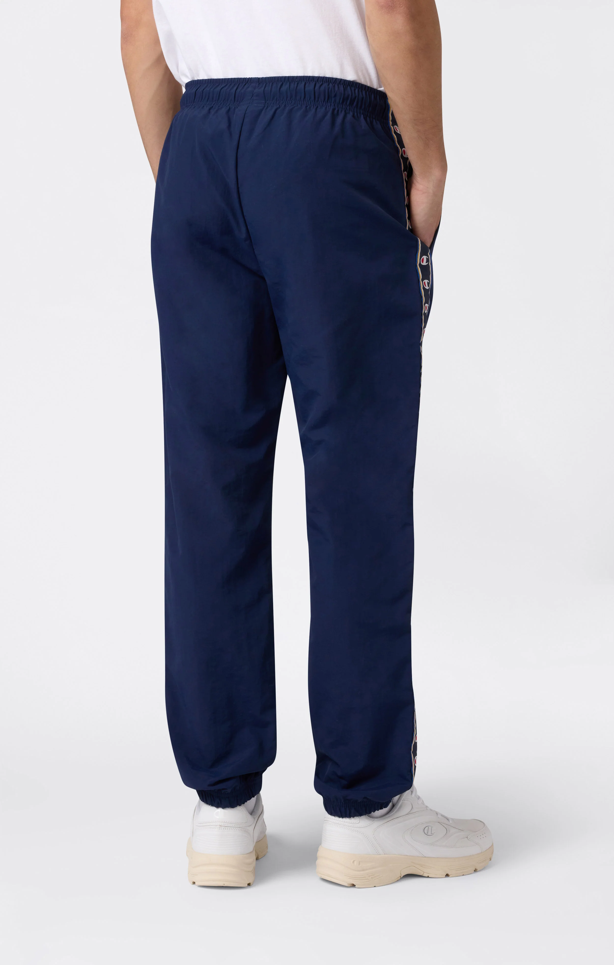 Men’s Track Pants with Elastic Cuffs and Tape Logo - Image 2
