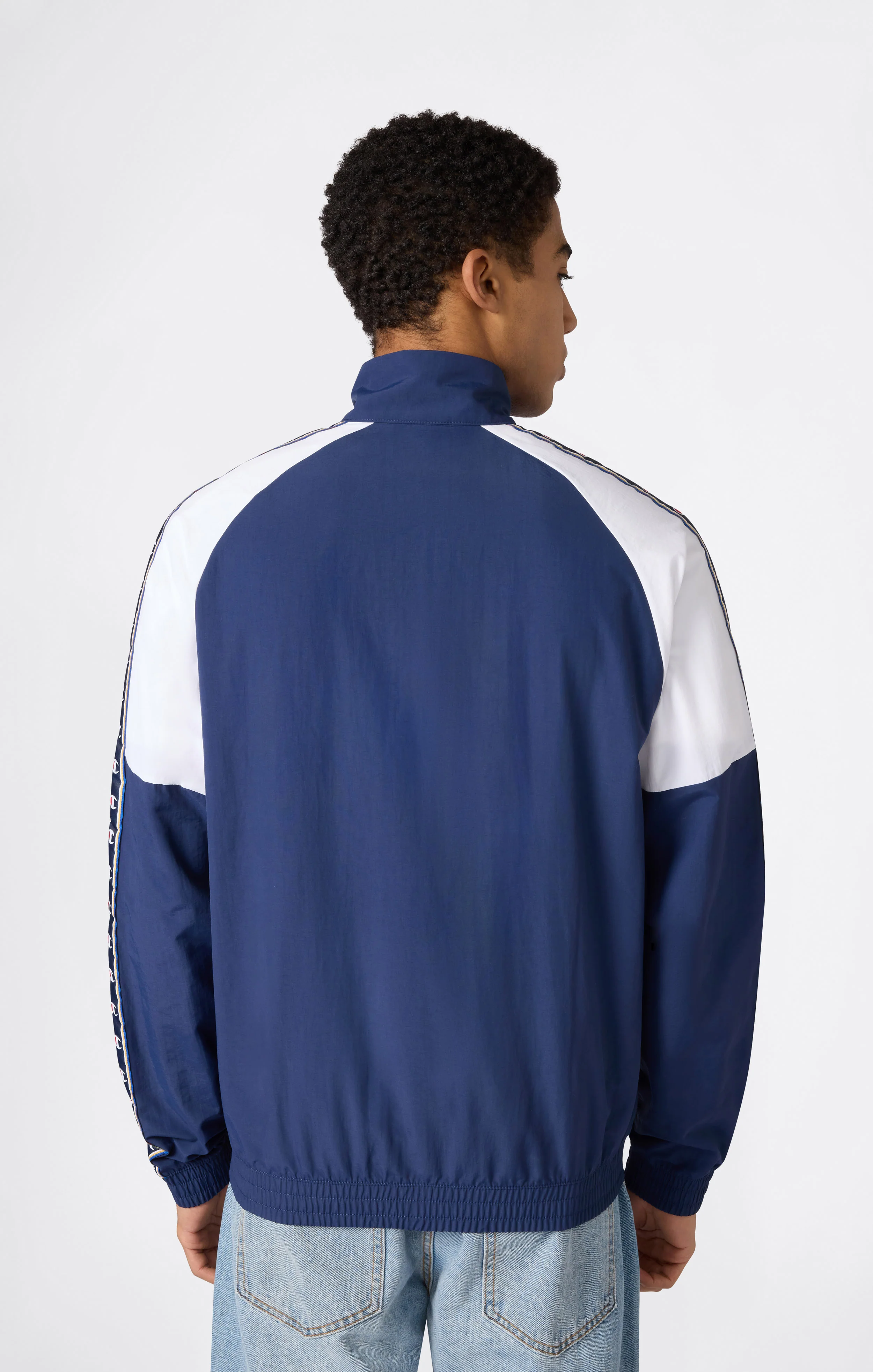 Men’s Track Top with Full Zip and Tape Logo - Image 4