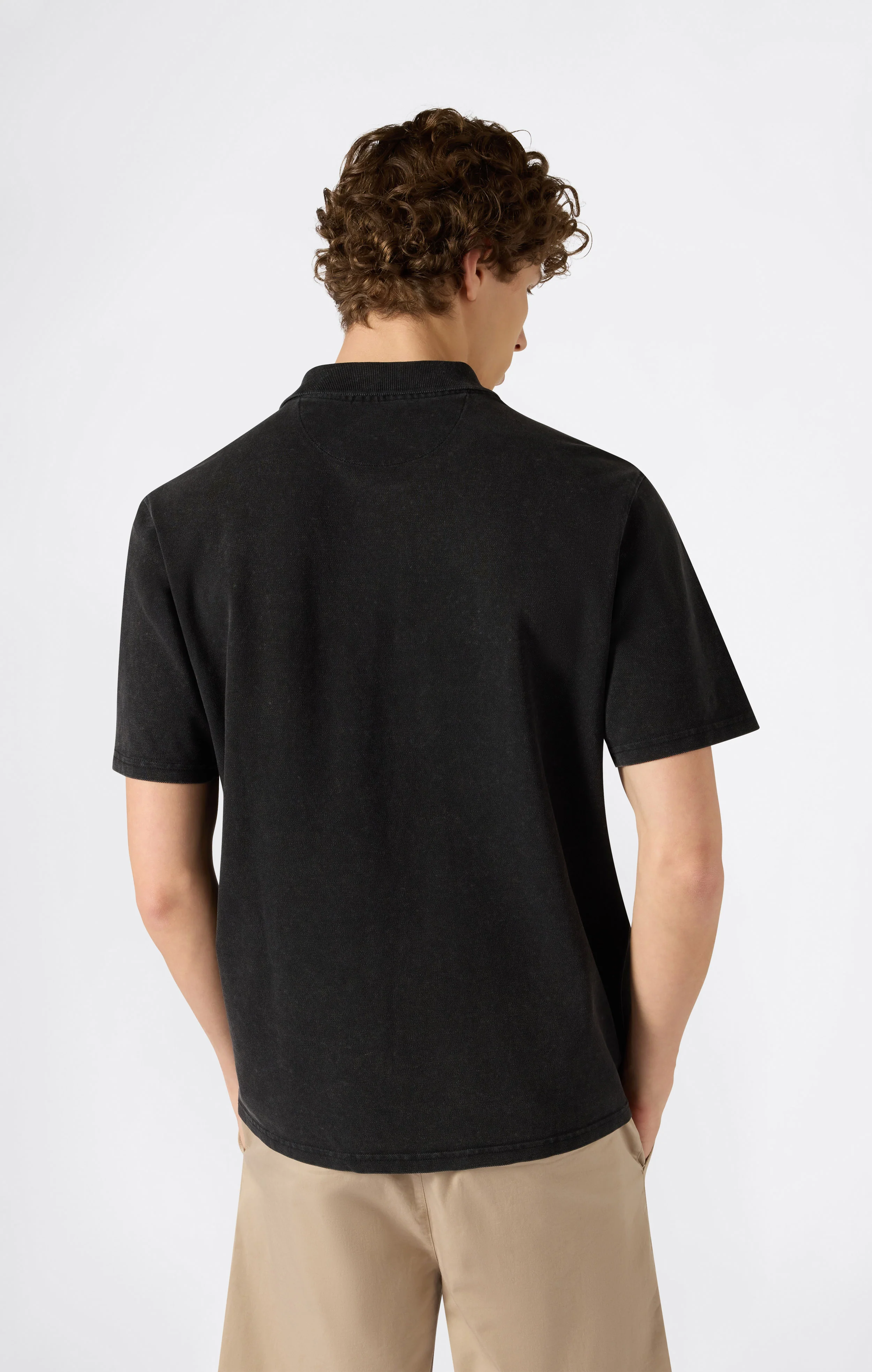 Men’s Washed Effect Polo Icons - Image 4