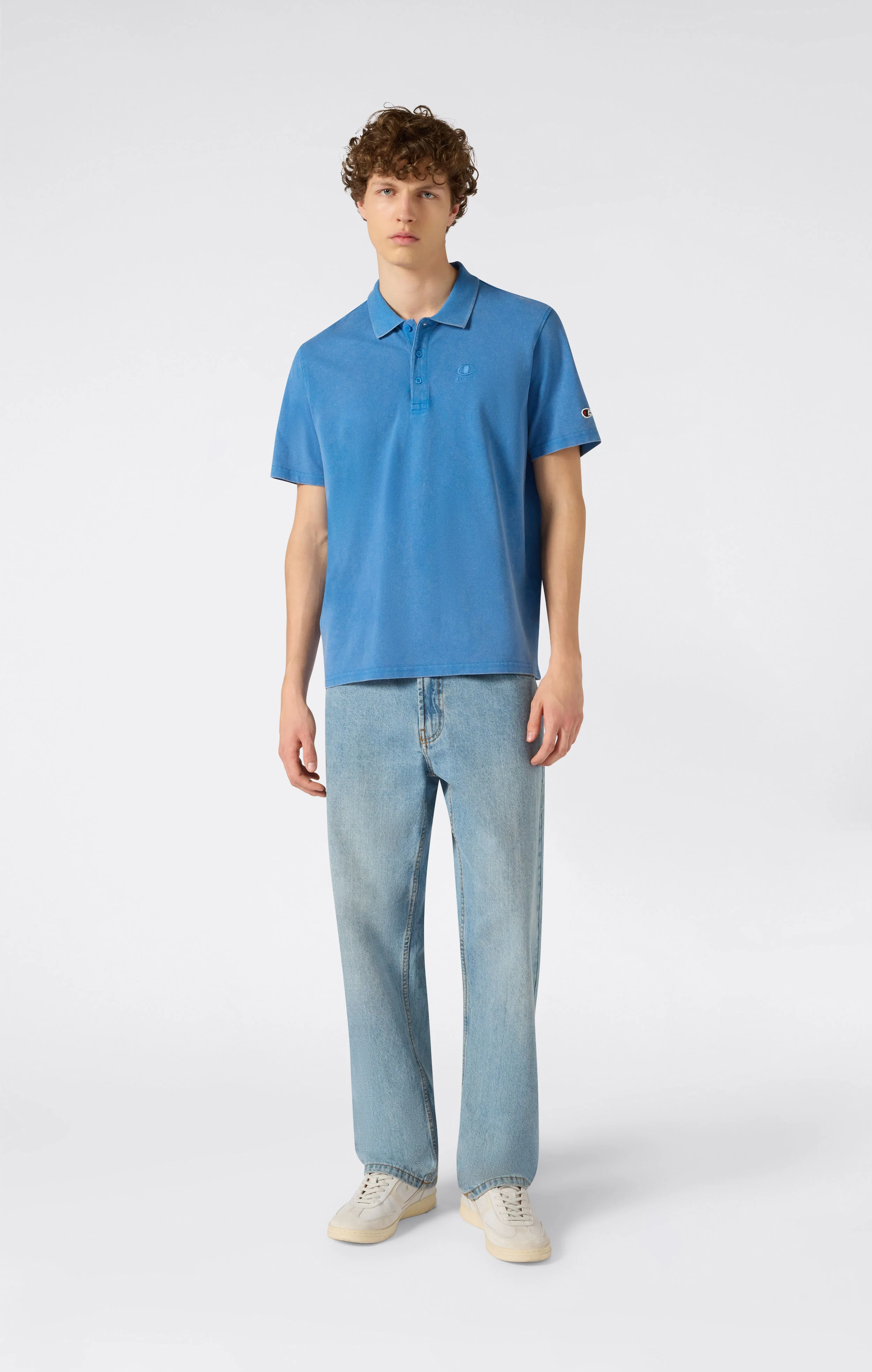 Men’s Washed Effect Polo Icons - Image 2