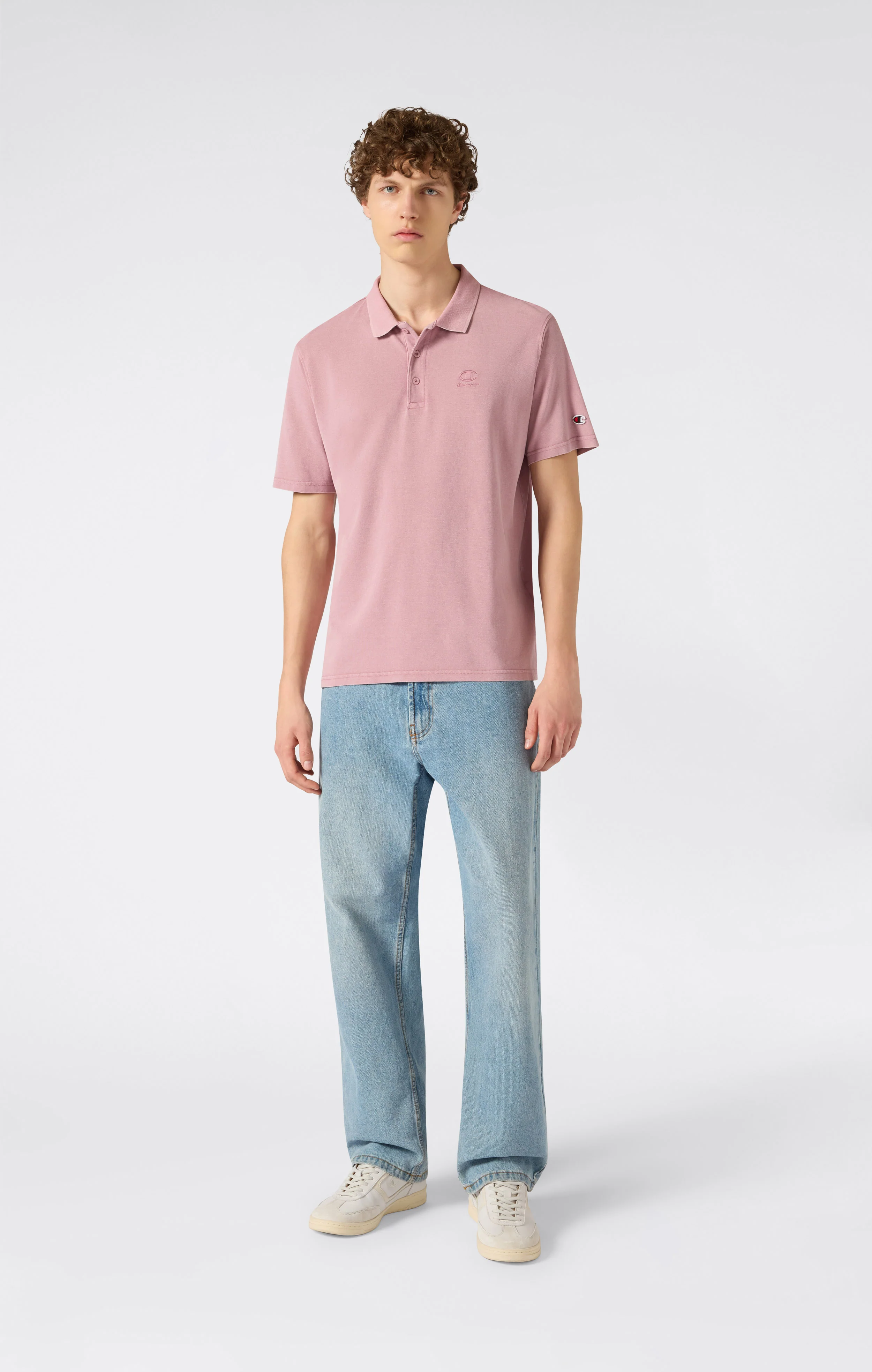 Men’s Washed Effect Polo Icons - Image 2