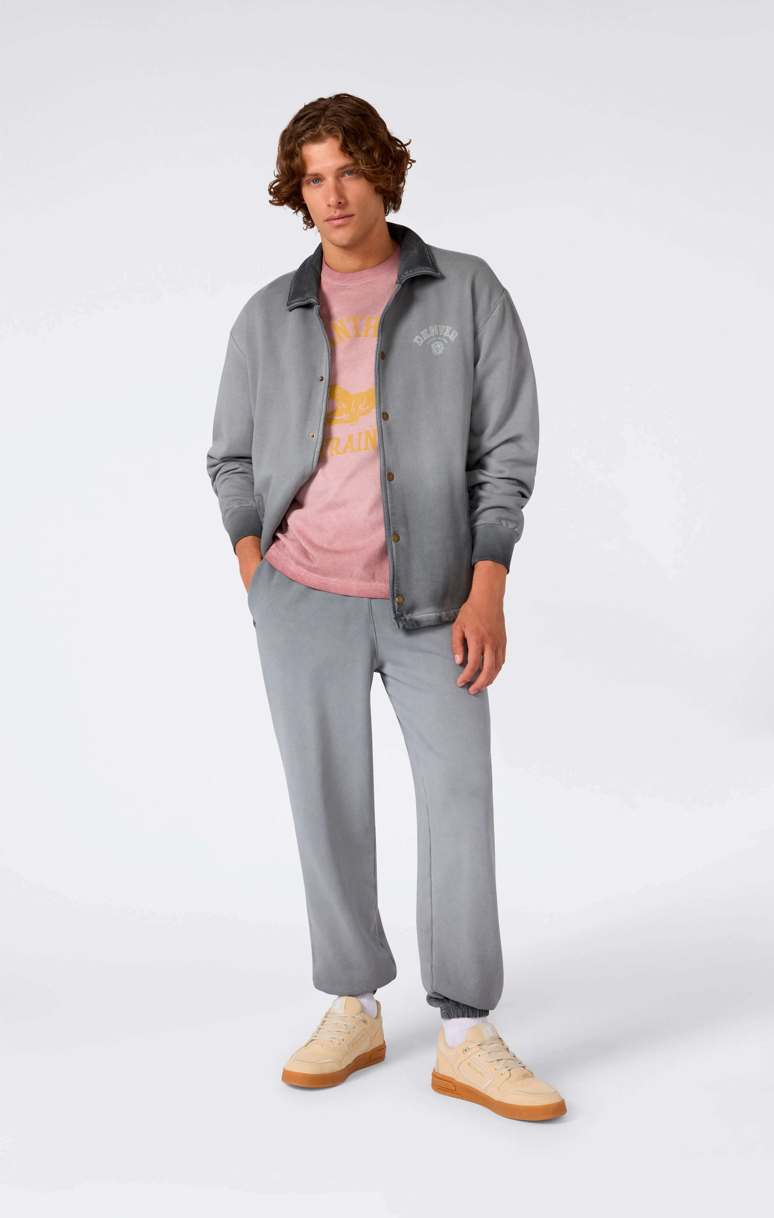 Men’s Washed Elastic Cuff Loose Fit Joggers Time Capsule - Image 4