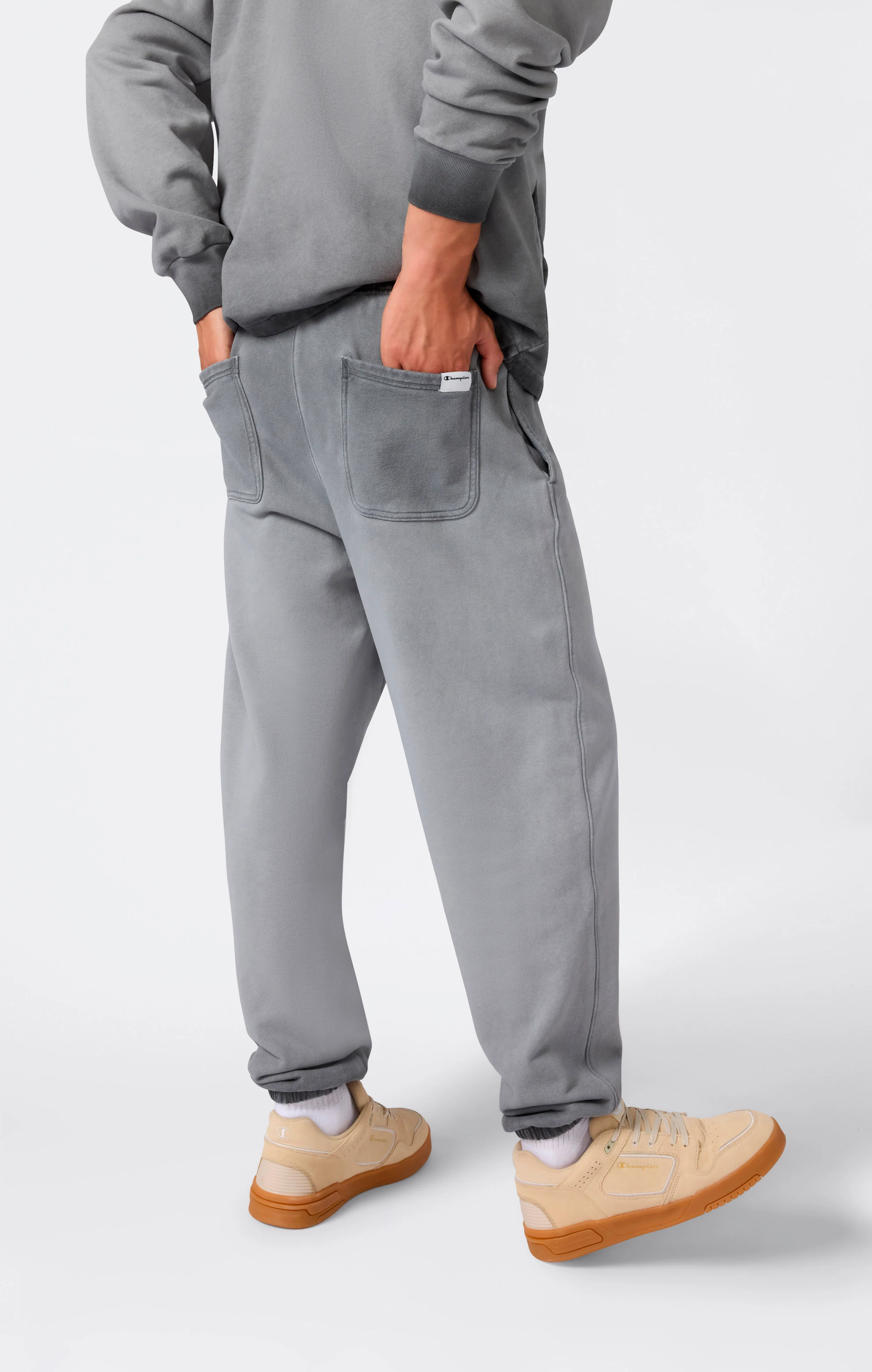 Men’s Washed Elastic Cuff Loose Fit Joggers Time Capsule - Image 5