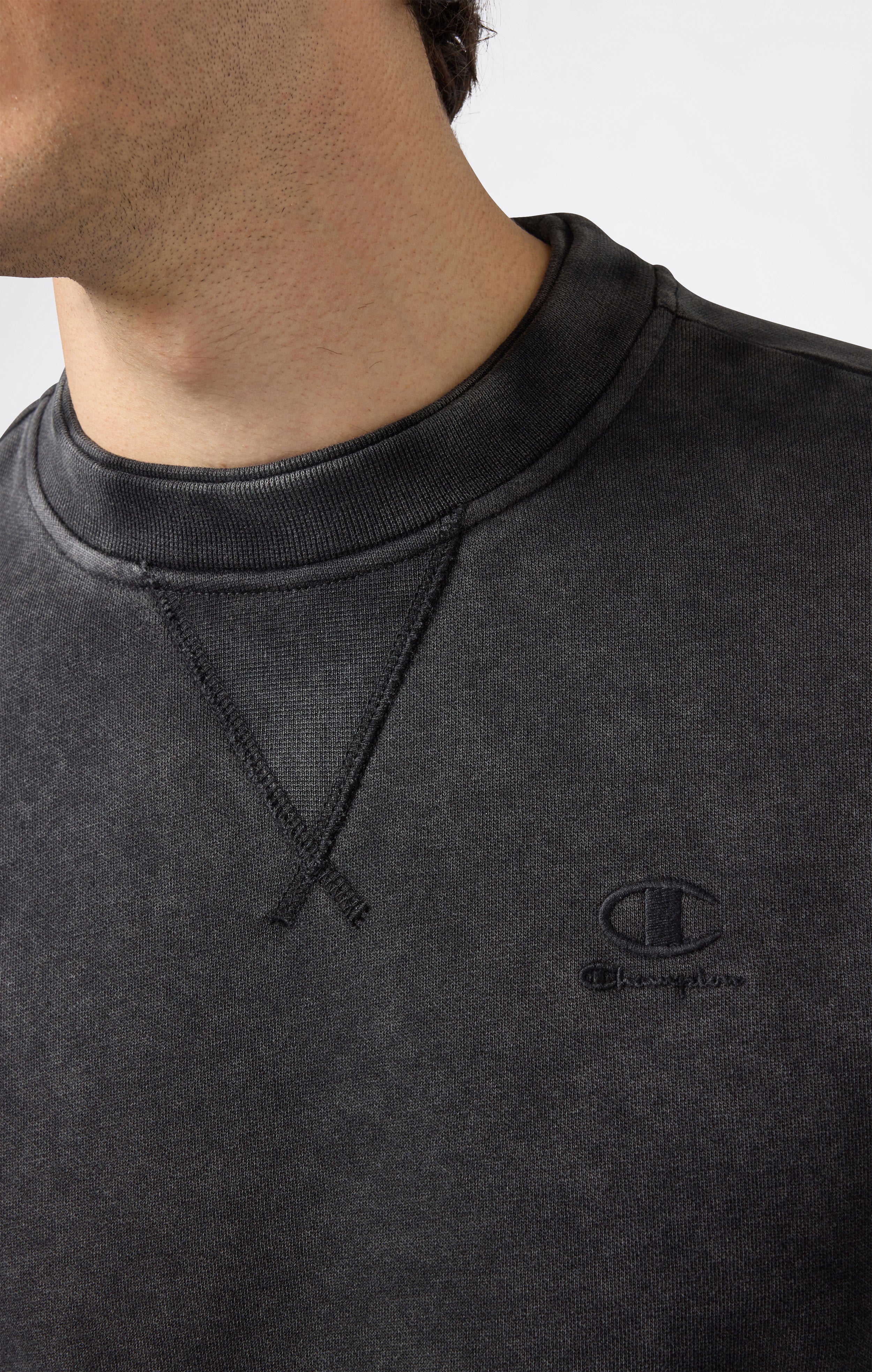 Men’s Washed Fleece Crewneck Sweatshirt Icons - Image 3