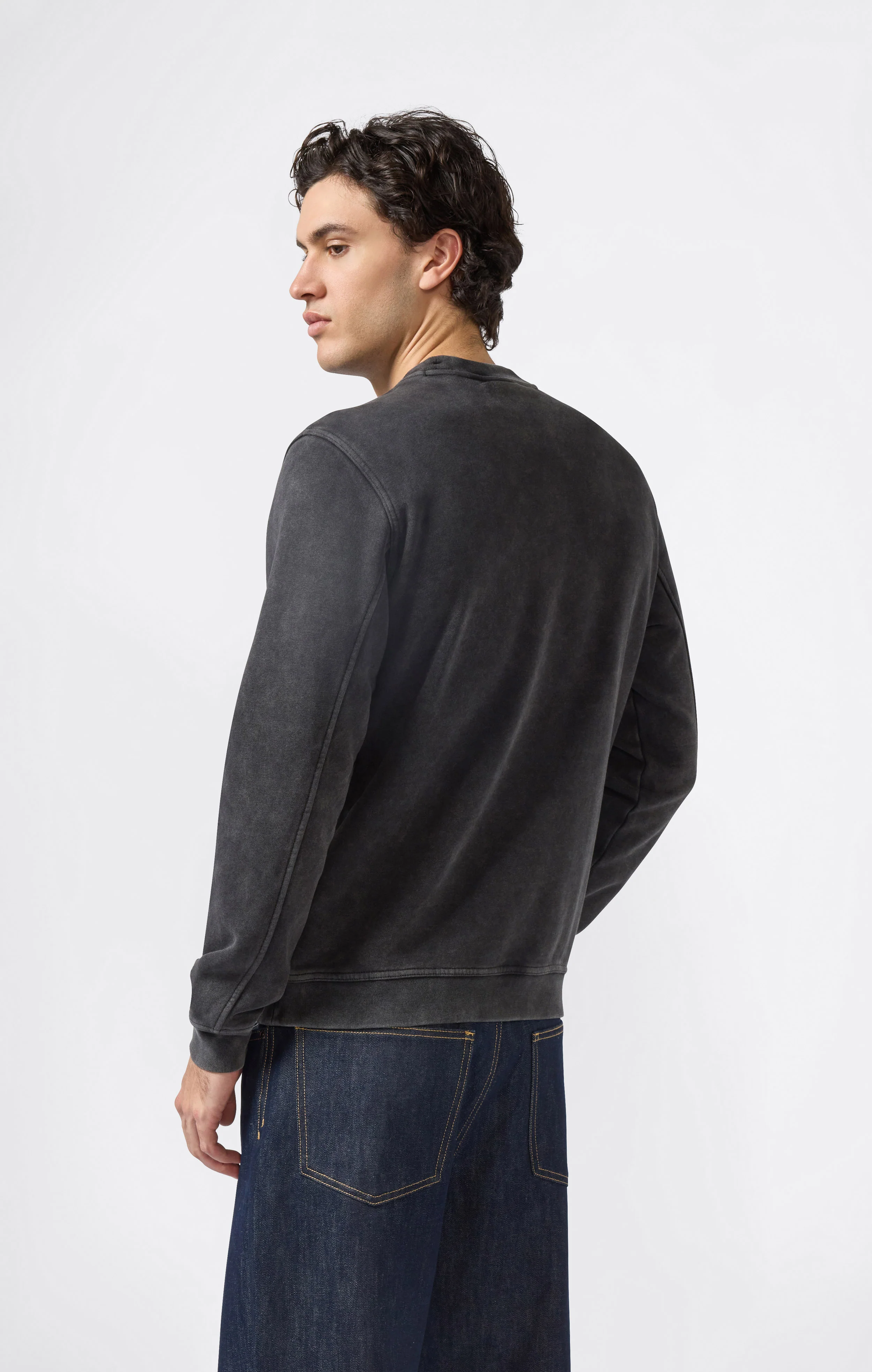 Men’s Washed Fleece Crewneck Sweatshirt Icons - Image 4
