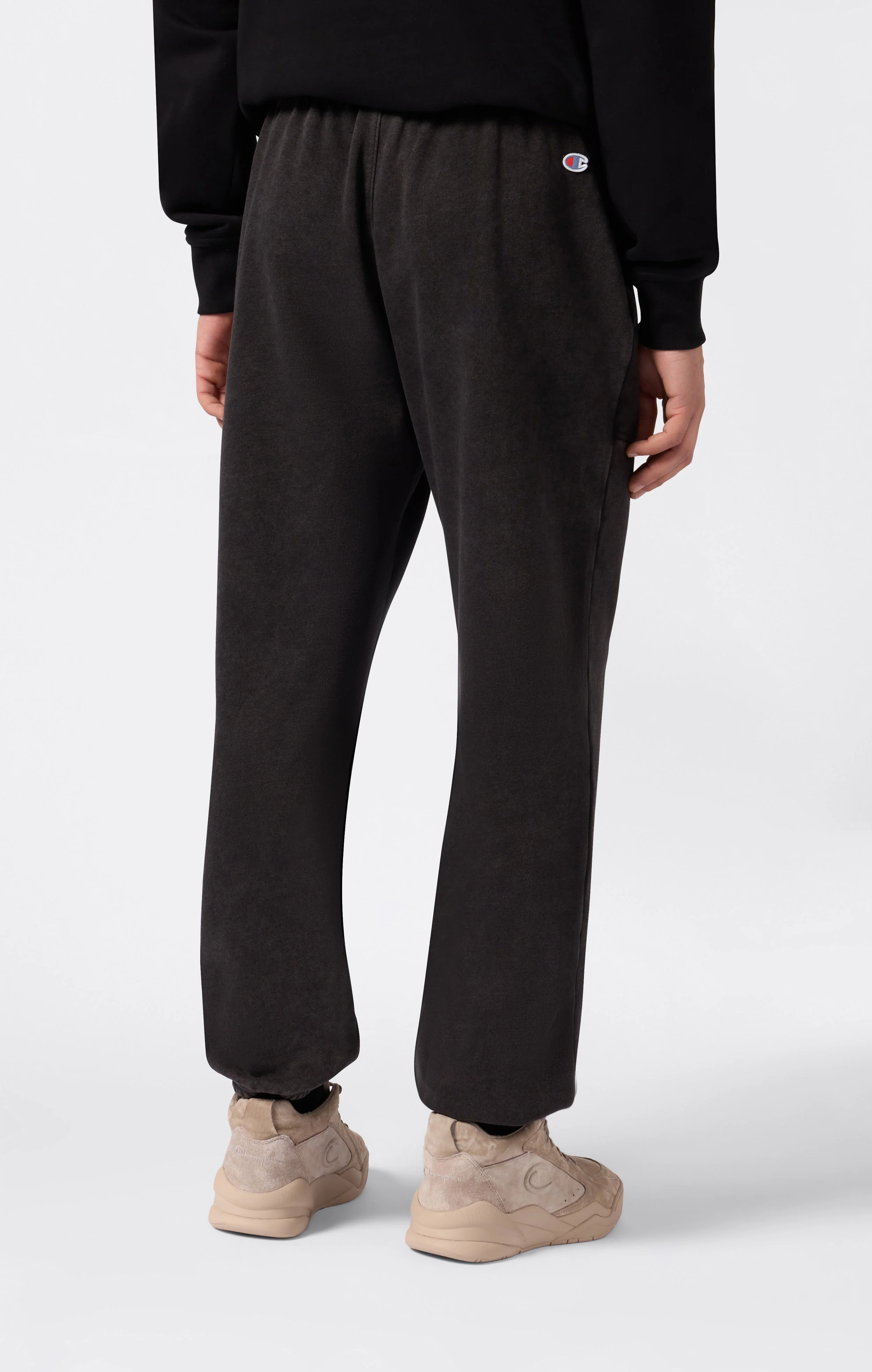 Men’s Washed Fleece Elastic Cuff Pants Icons - Image 3