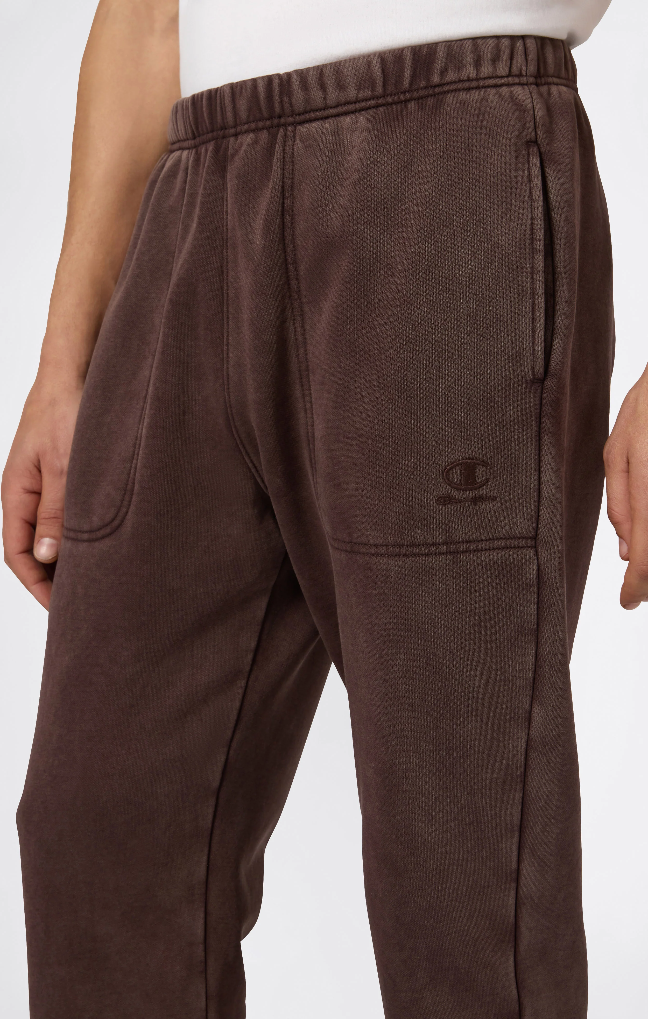 Men’s Washed Fleece Elastic Cuff Pants Icons - Image 4