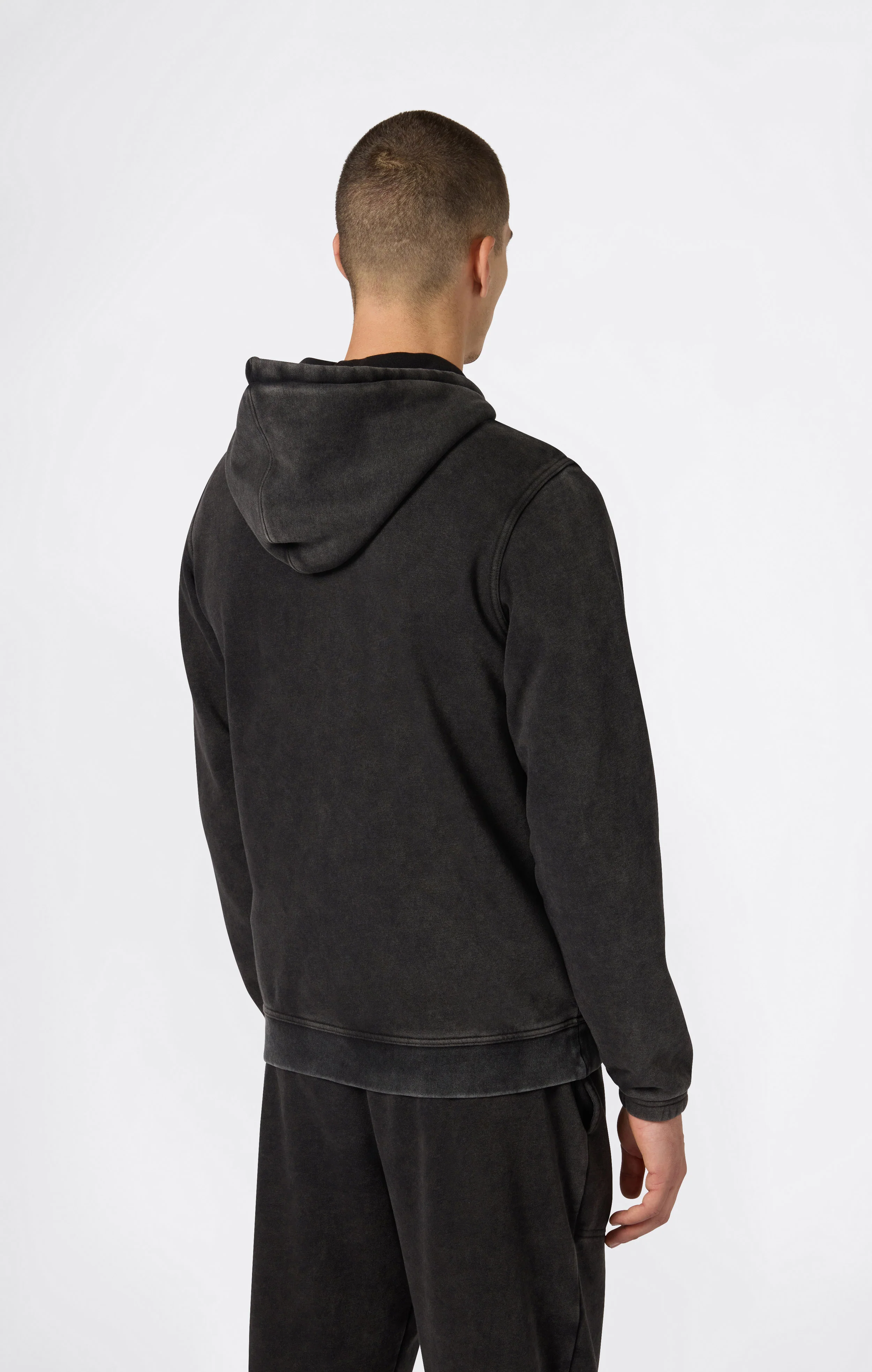 Men’s Washed Fleece Full Zip Hoodie Icons - Image 2