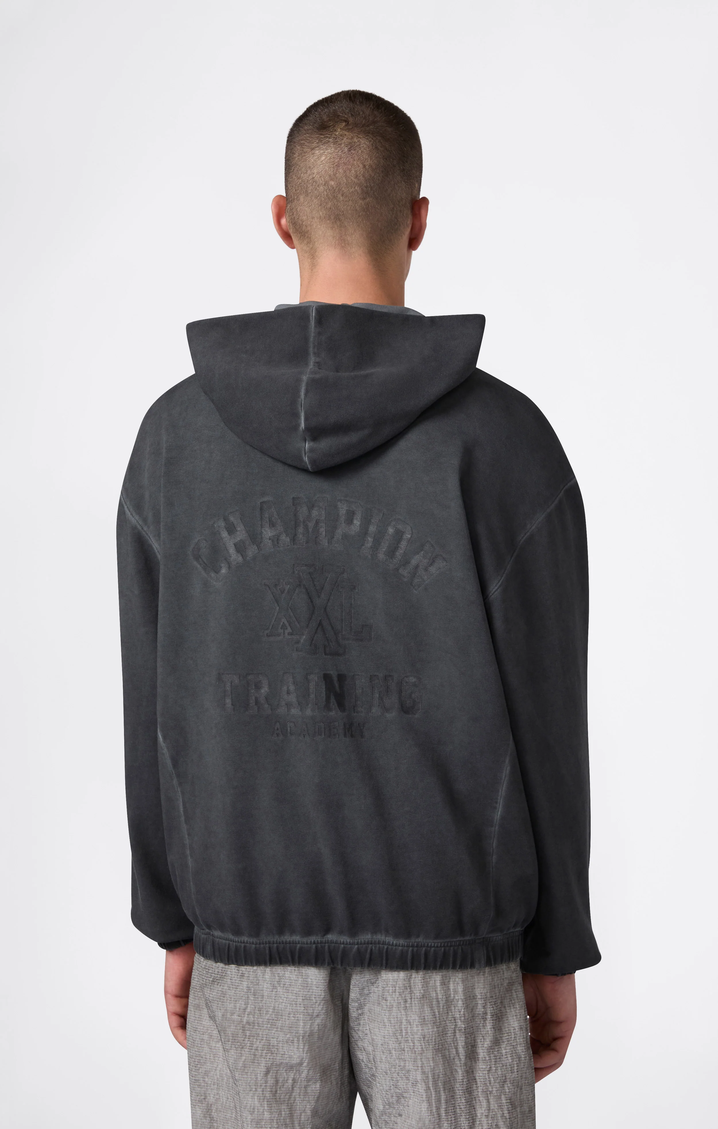 Men’s Washed Full Zip & Chest Zip Pocket Hoodie - Image 5