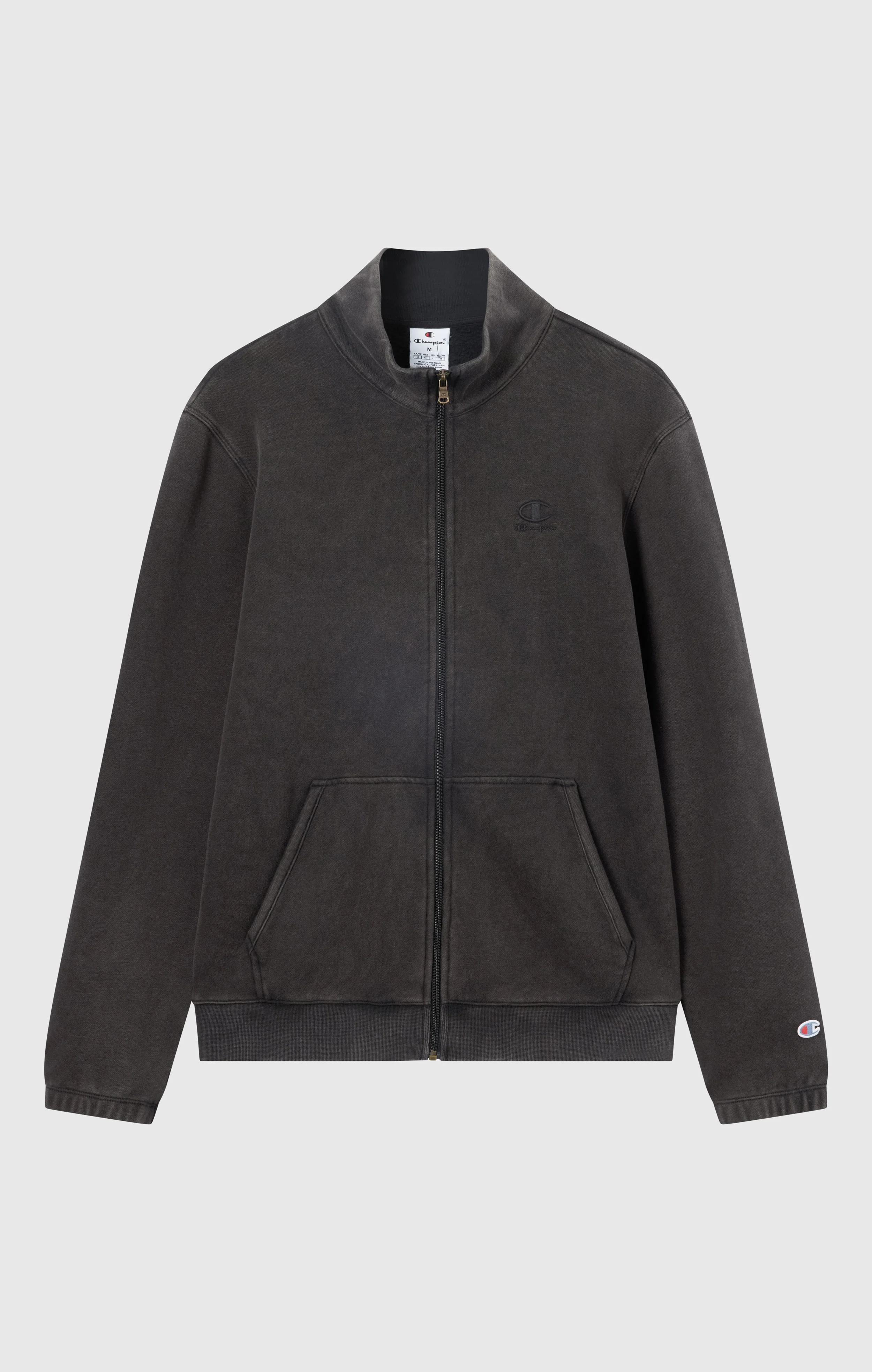 Men’s Washed Full Zip Fleece Sweatshirt Icons - Image 5