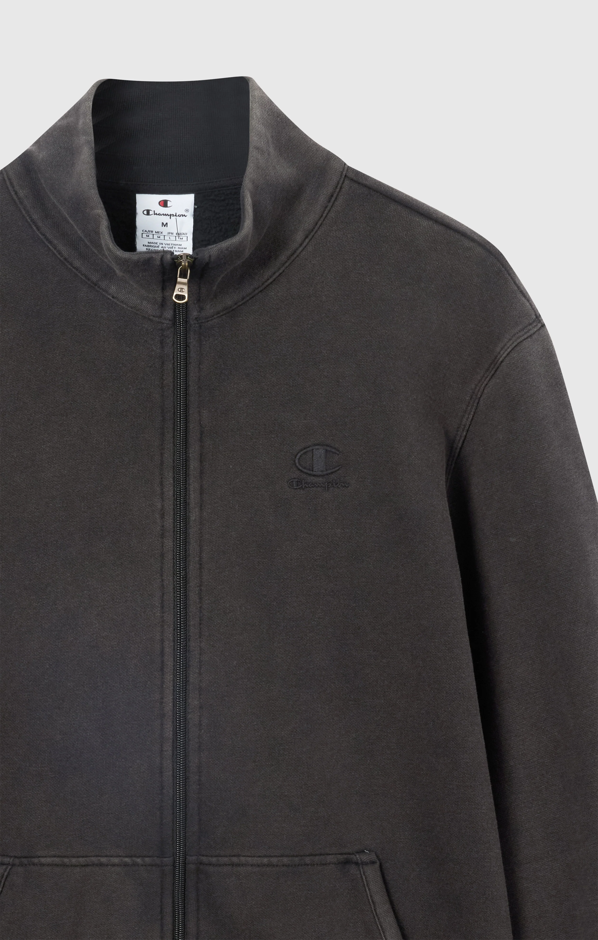 Men’s Washed Full Zip Fleece Sweatshirt Icons - Image 6