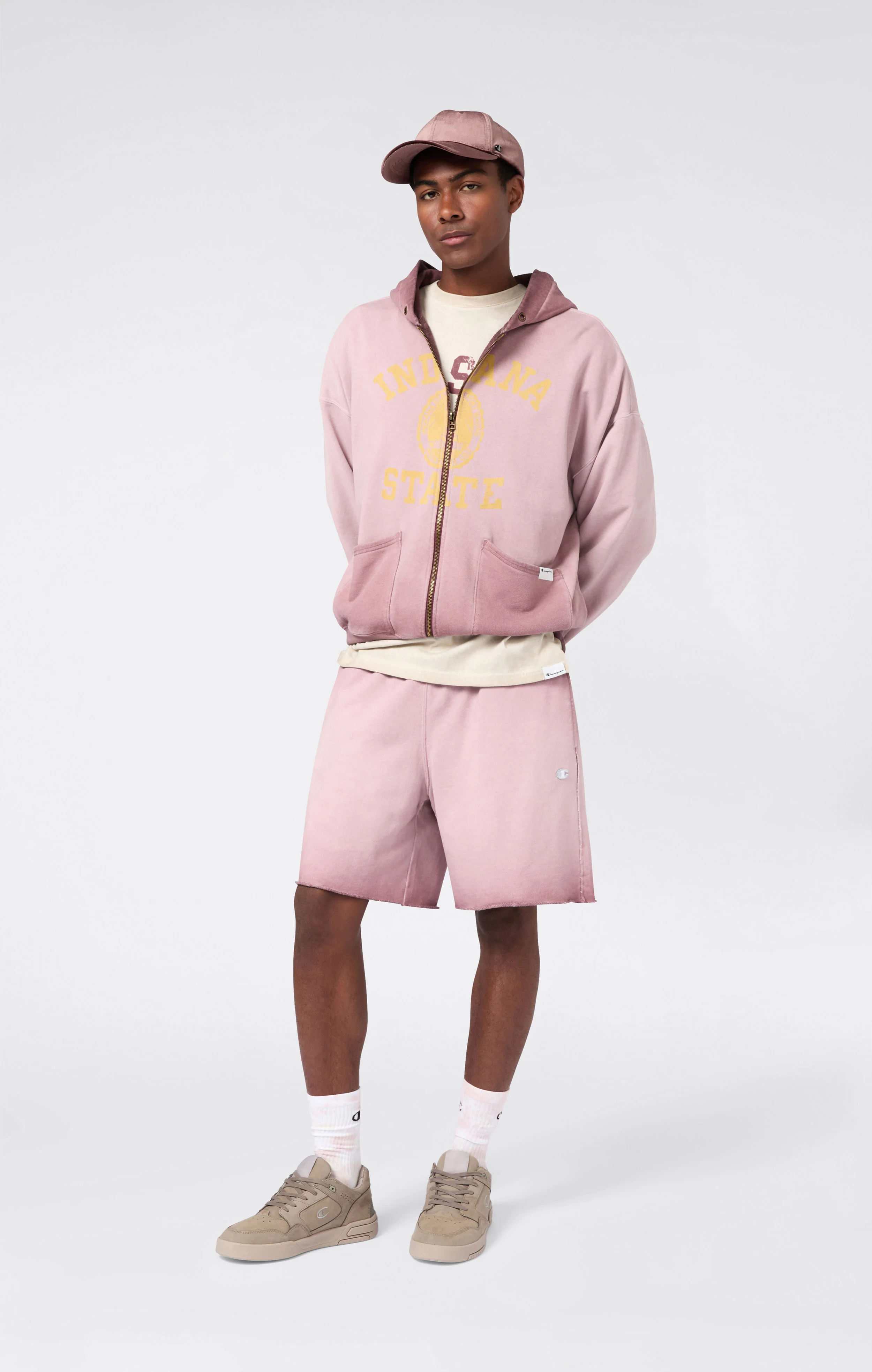 Men’s Washed Full Zip Hoodie Loose Fit Time Capsule - Image 4