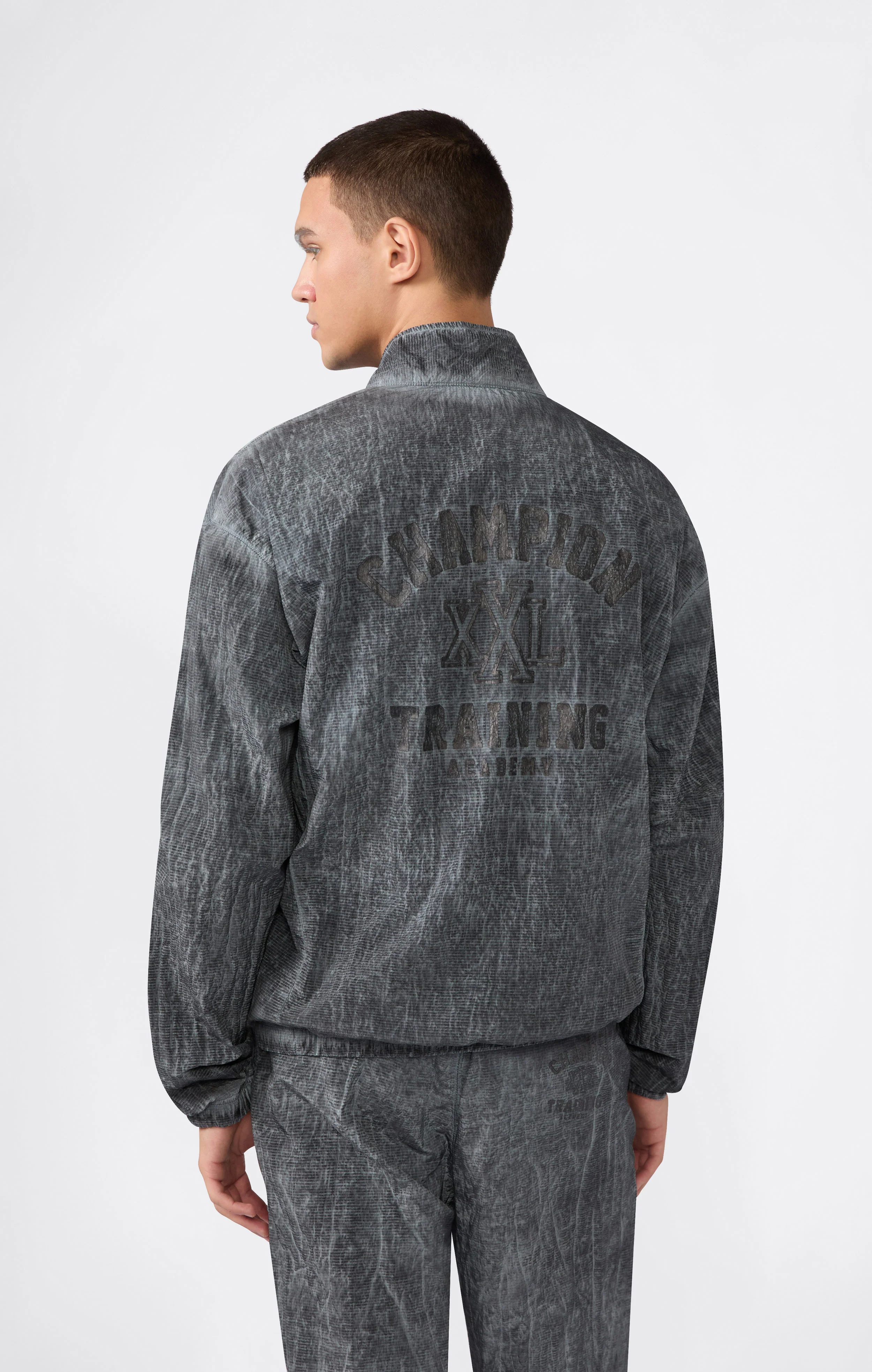 Men’s Washed Full Zip Nylon Top - Image 5
