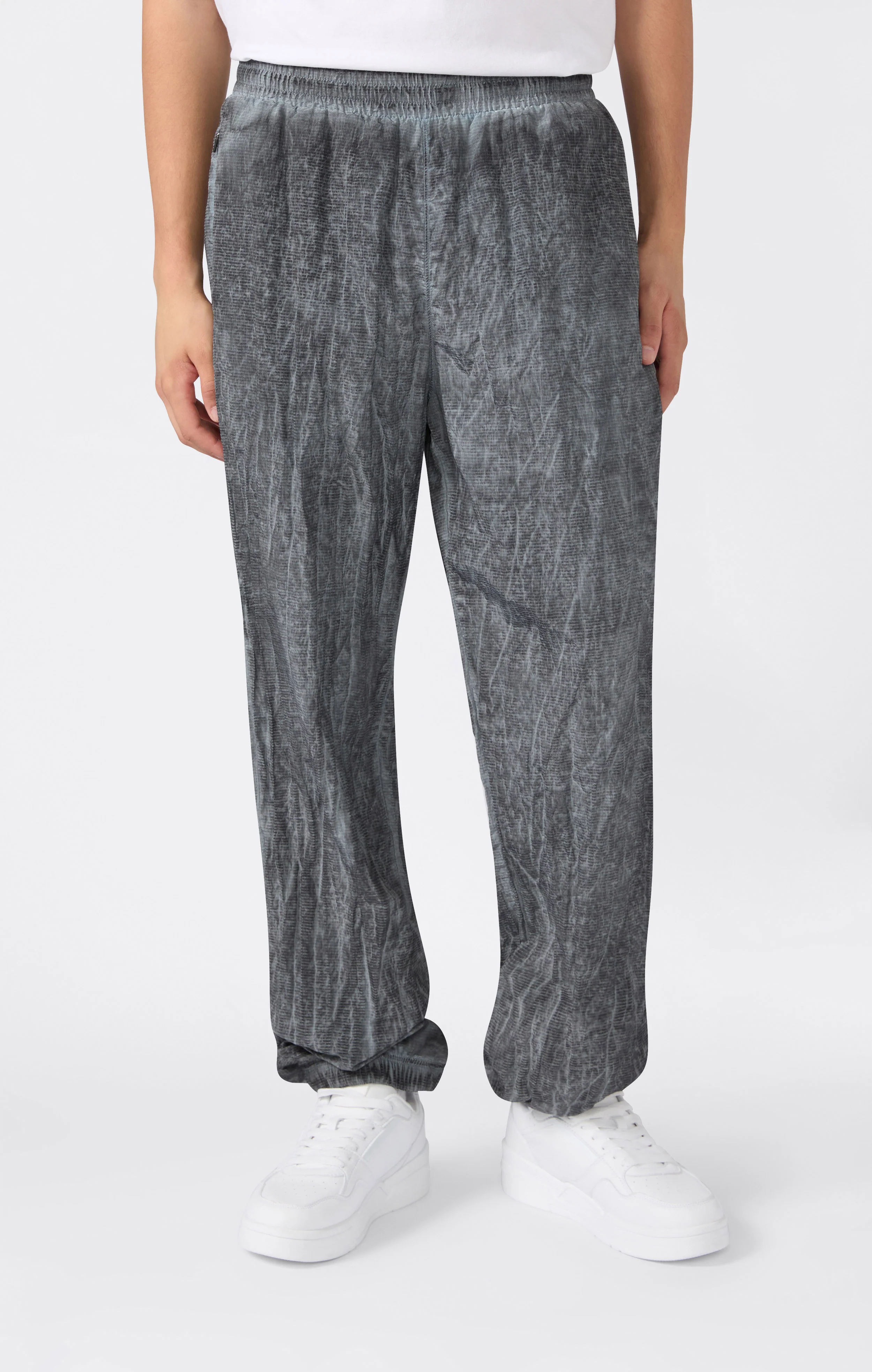 Men’s Washed Nylon Elastic Cuffs Pants