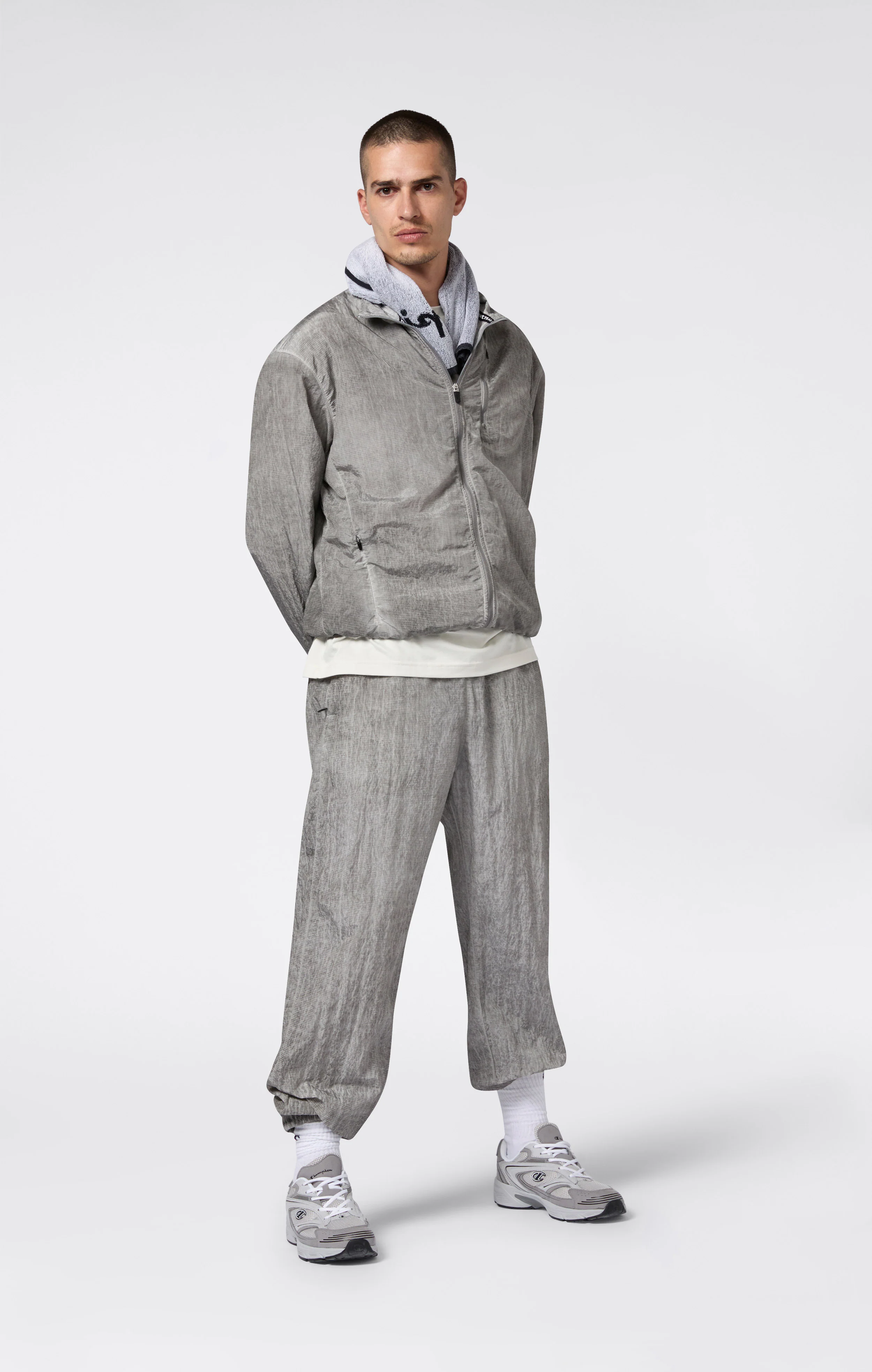 Men’s Washed Nylon Elastic Cuffs Pants - Image 2
