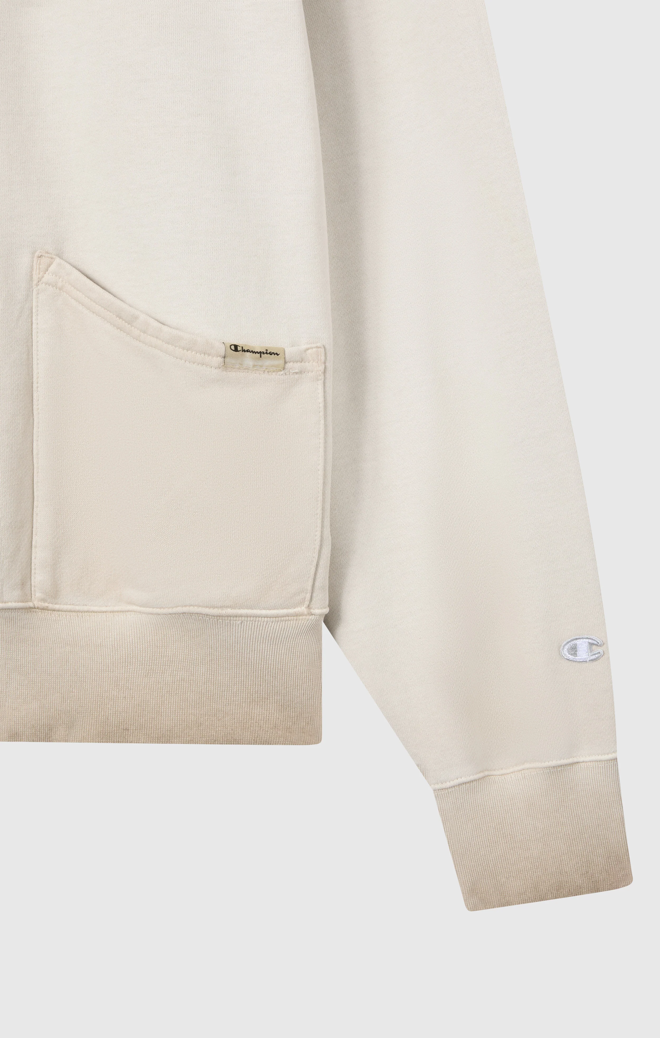 Men’s Washed Polo Half-Zip Neck Heavyweight Sweatshirt Time Capsule - Image 8
