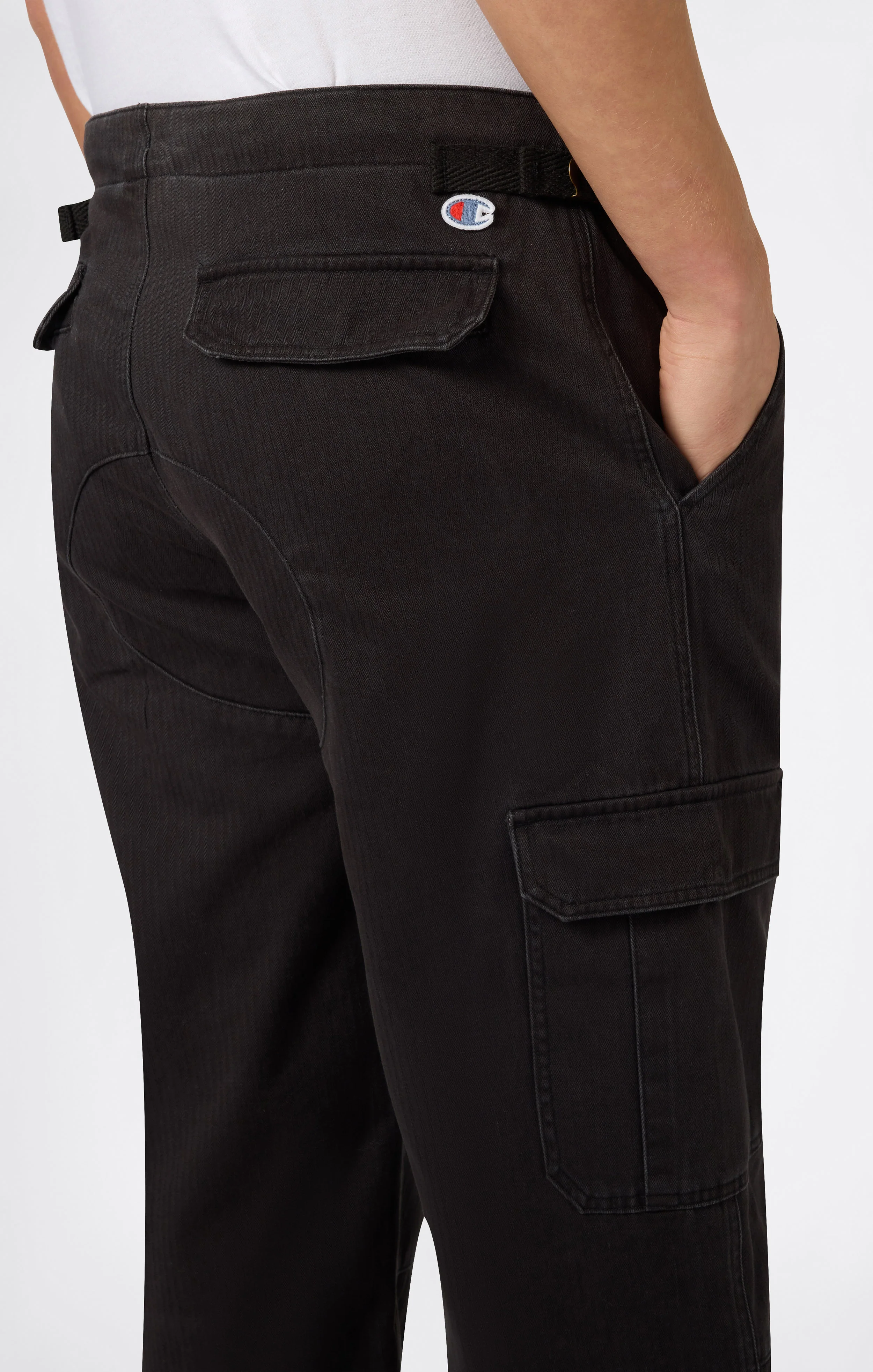 Men’s Woven Cargo Straight Hem Pants - Image 3