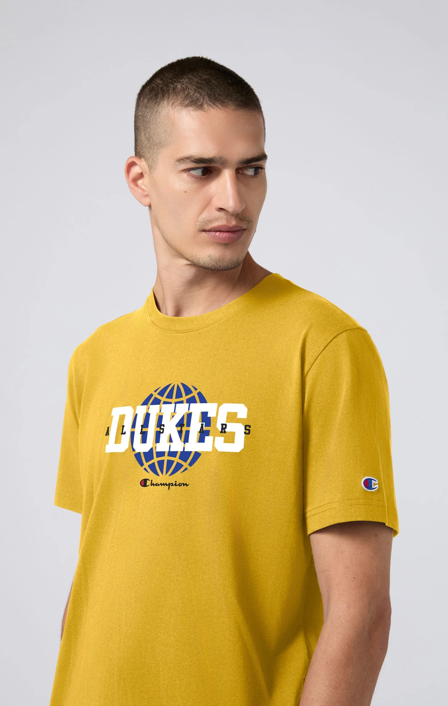 Oversized Men's T-Shirt in Heavy Cotton Dukes Cupboard x Champion - Image 3